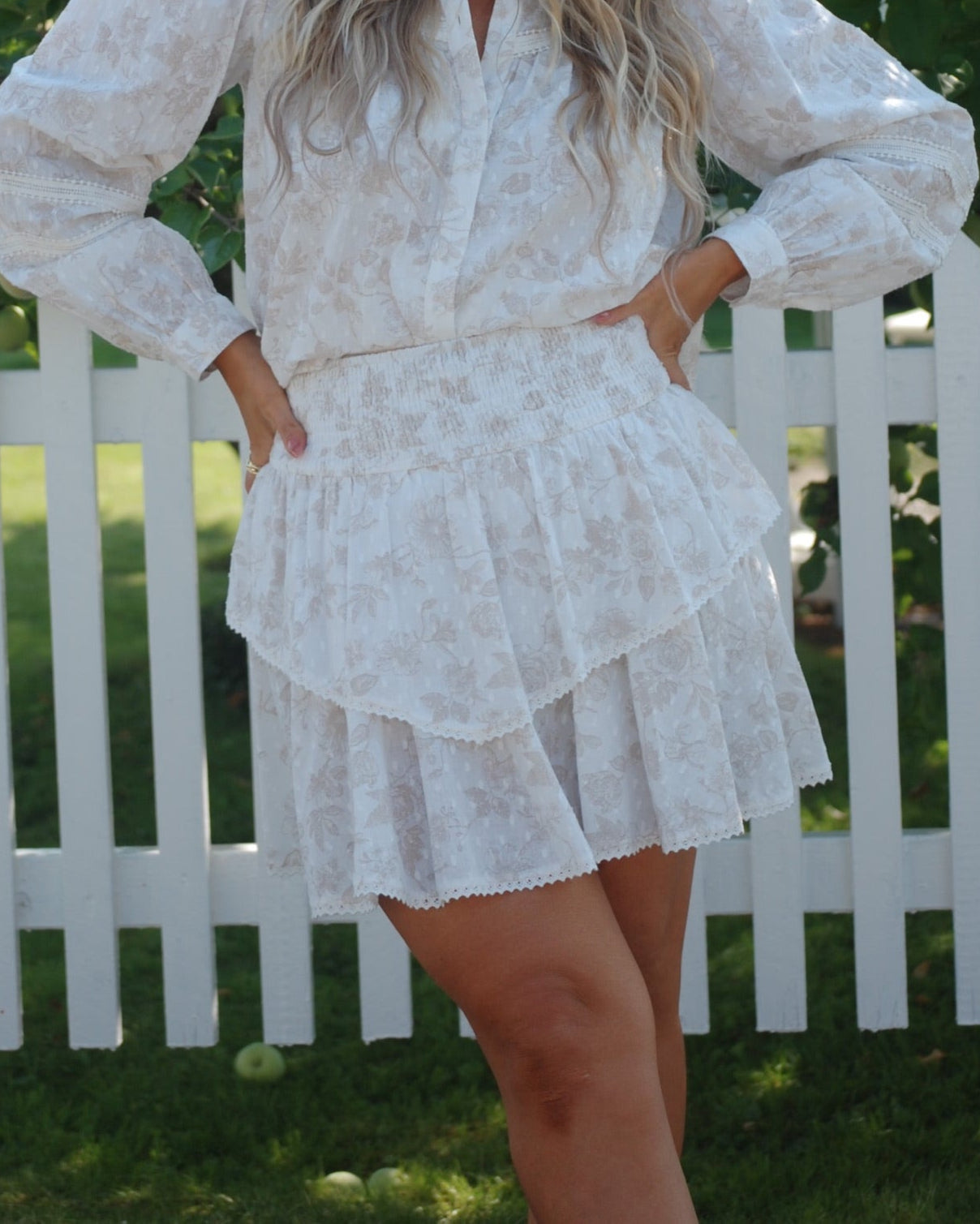 VMHARMONY Short Skirt - Silver Lining