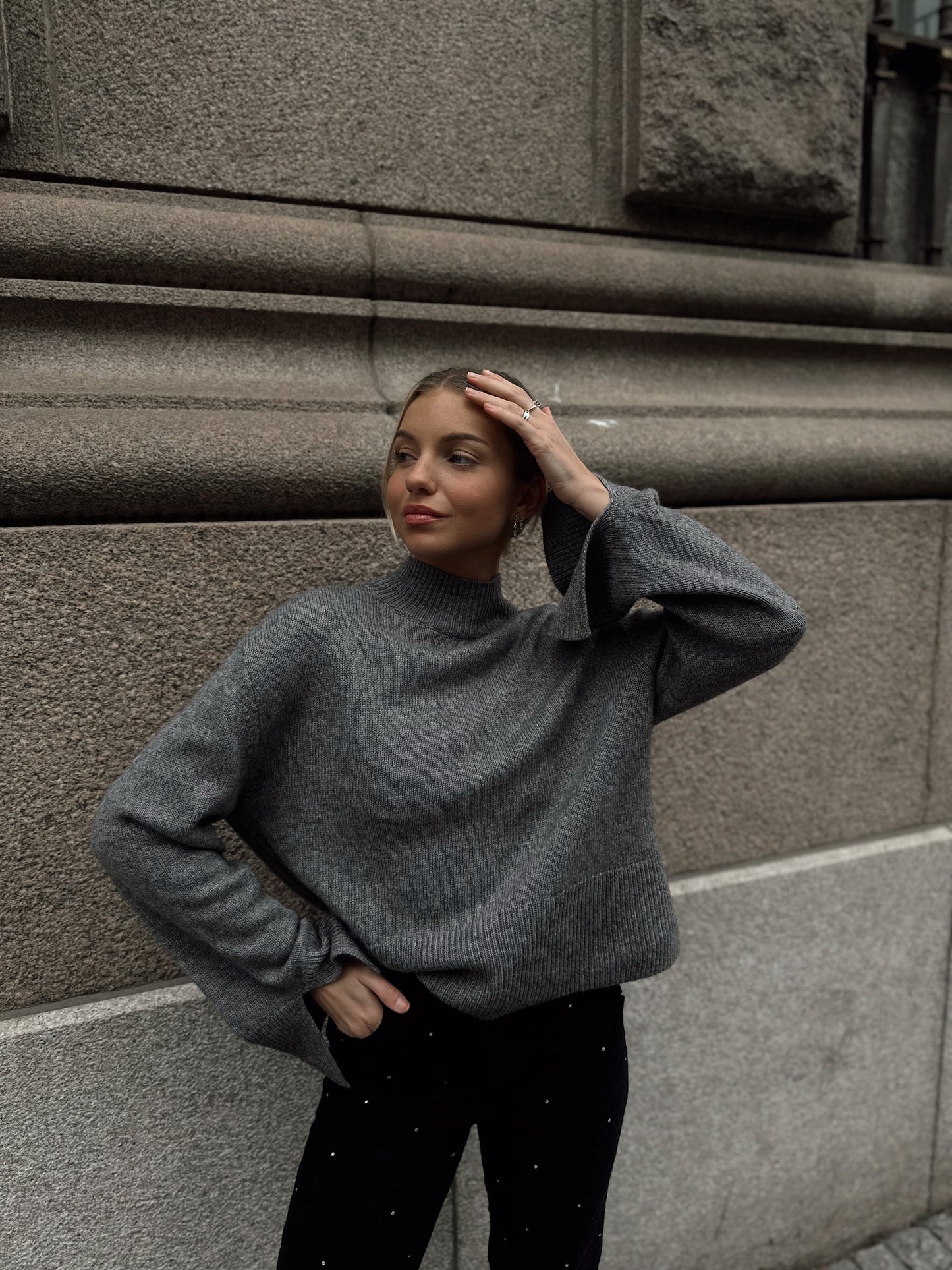 VMENDURE Pullover - Medium Grey Melange
