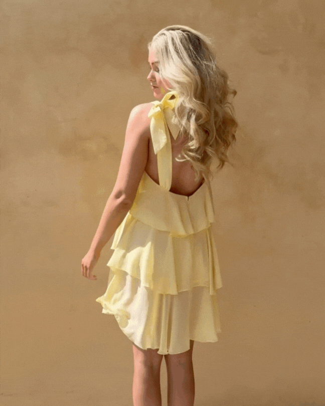 VMFELICIA Short Dress - Pale Banana