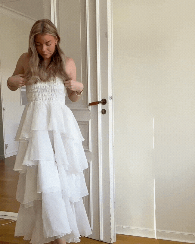 VMDELILAH Long Dress - Star White