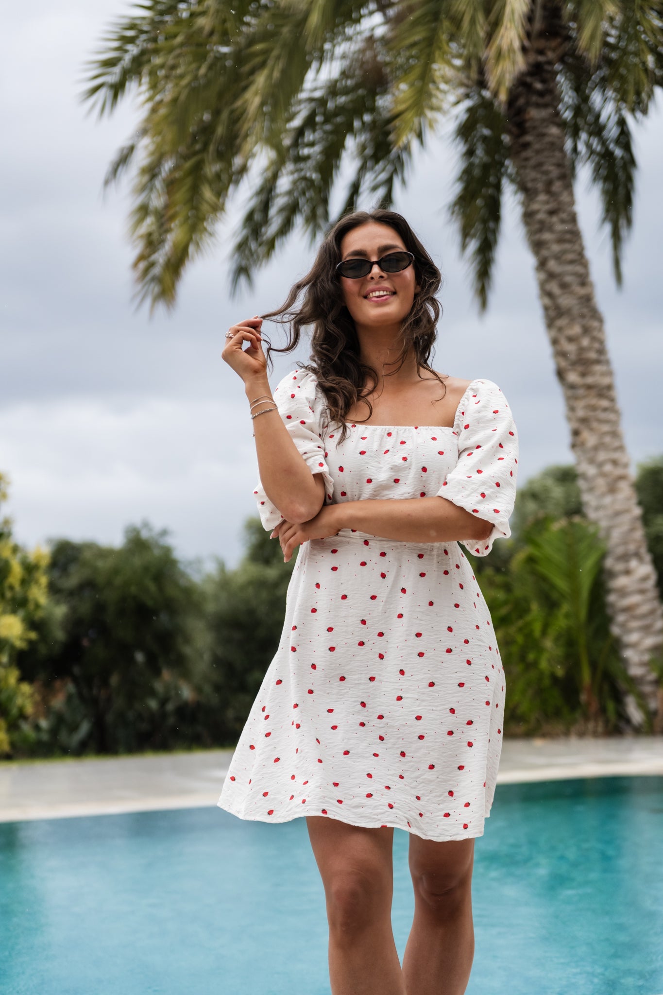 VMODETTE Short Dress - Snow White