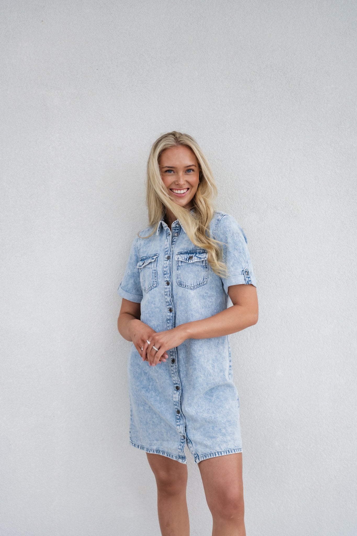 VMJENNIE Dress - Light Blue Denim