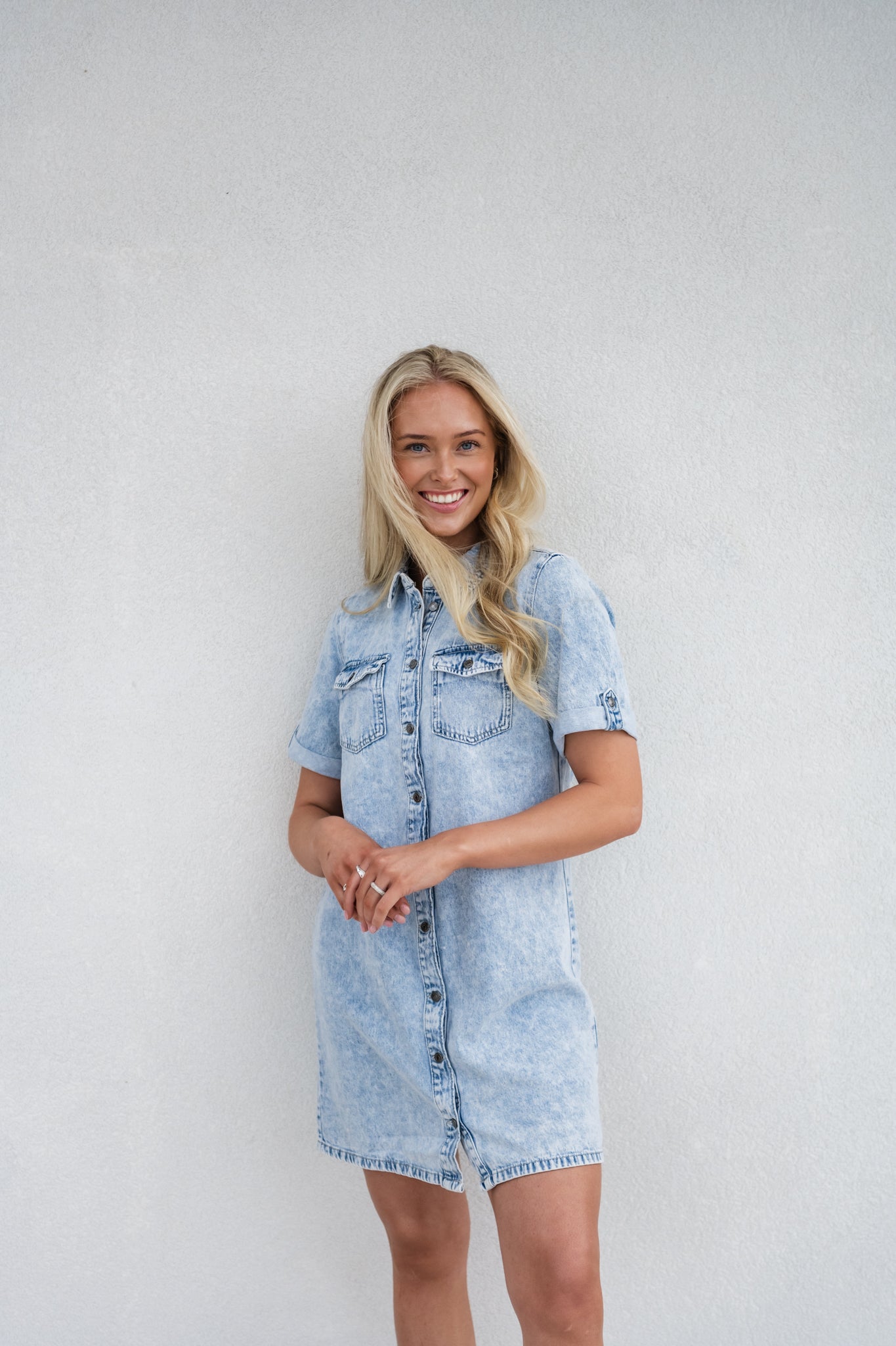 VMJENNIE Dress - Light Blue Denim