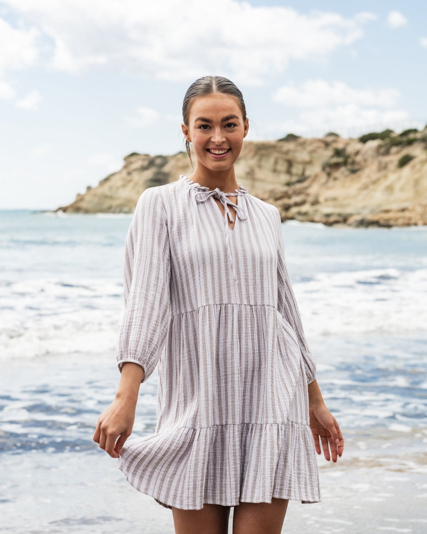 VMNANNA Midi Dress - Moon Rock