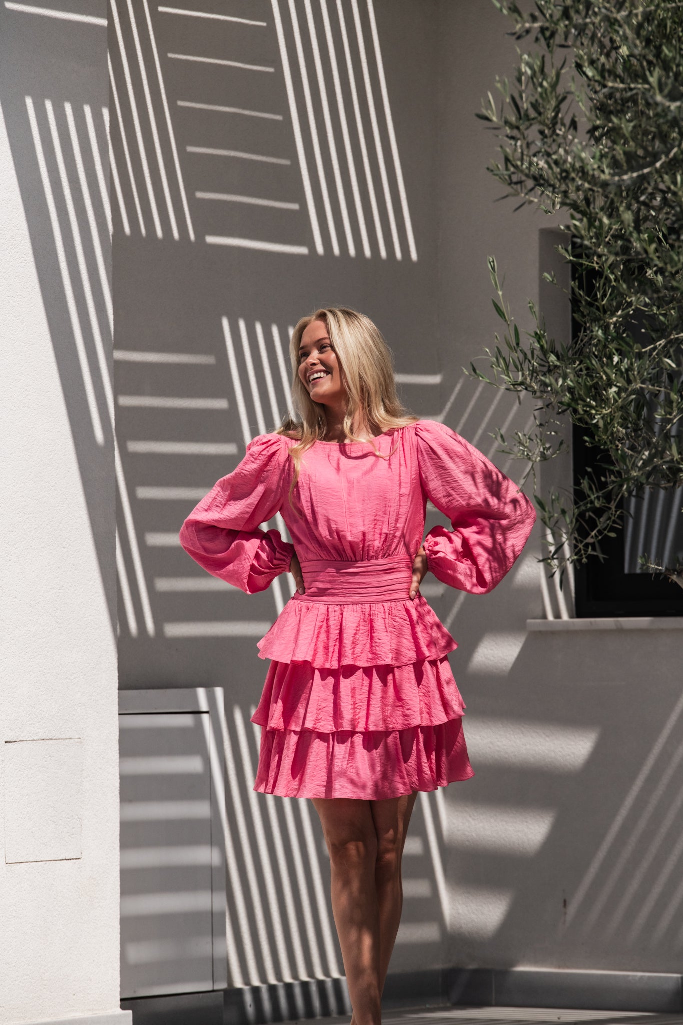 VMLISE Short Dress - Pink Cosmos