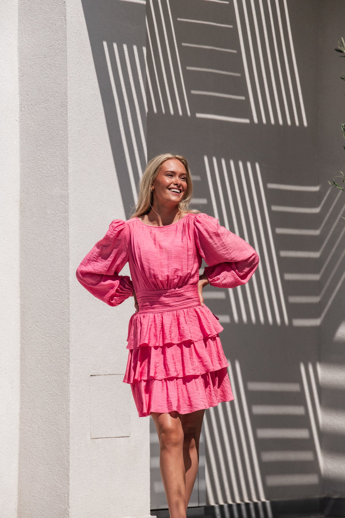 VMLISE Short Dress - Pink Cosmos