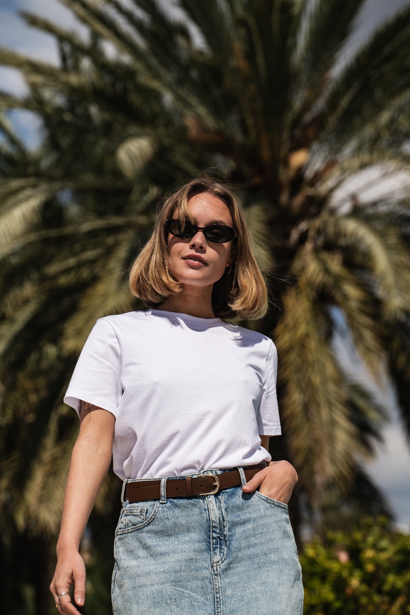 PCRIA T-skjorte - Bright White