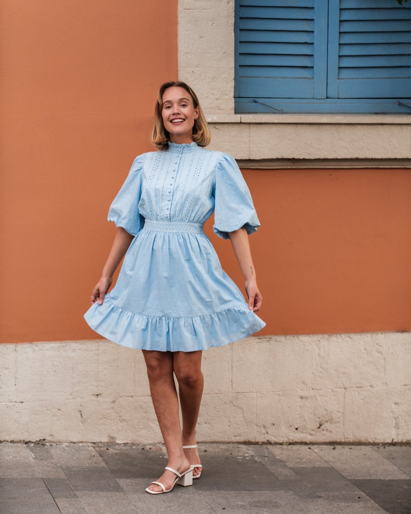 VMCLOVER Short Dress - Airy Blue