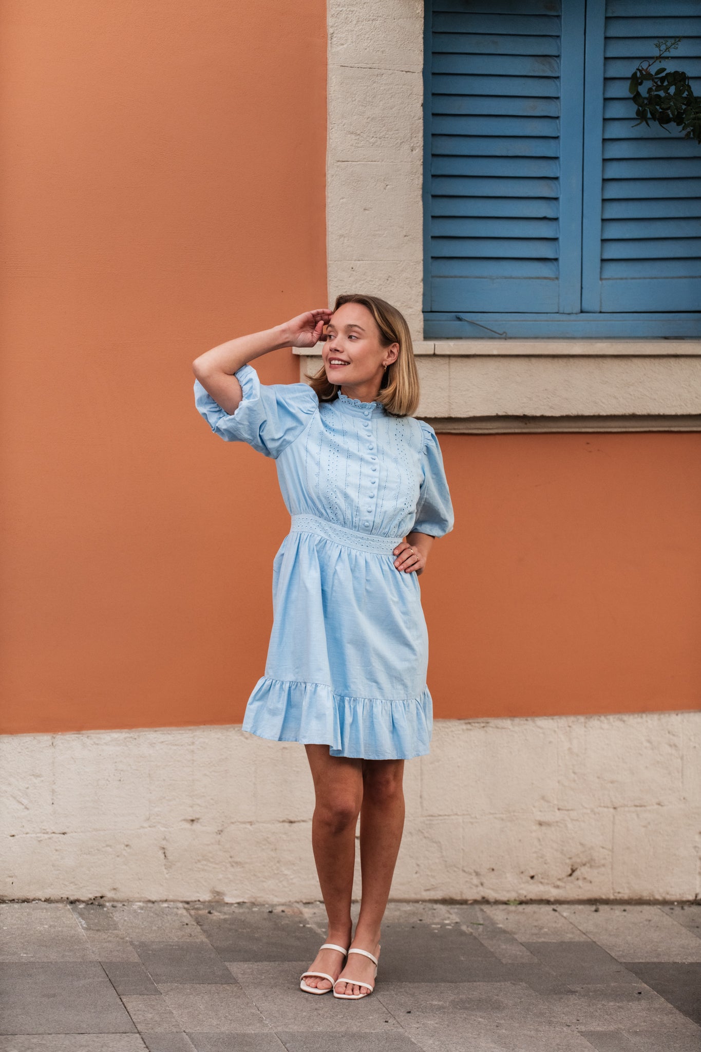 VMCLOVER Short Dress - Airy Blue