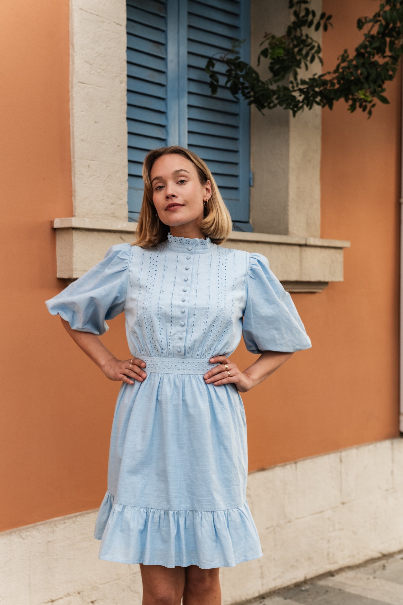 VMCLOVER Short Dress - Airy Blue