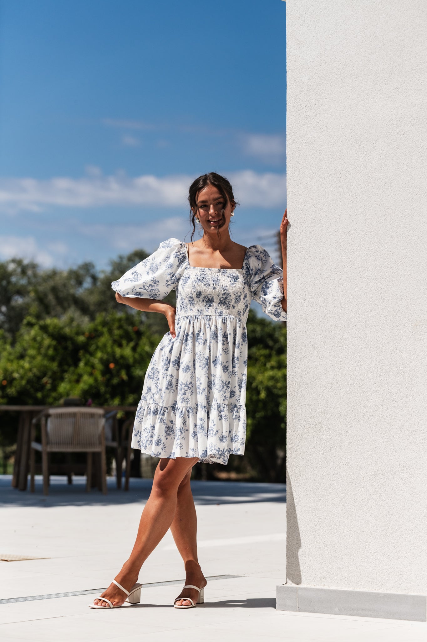 VMNOMIA Short Dress - Country Blue