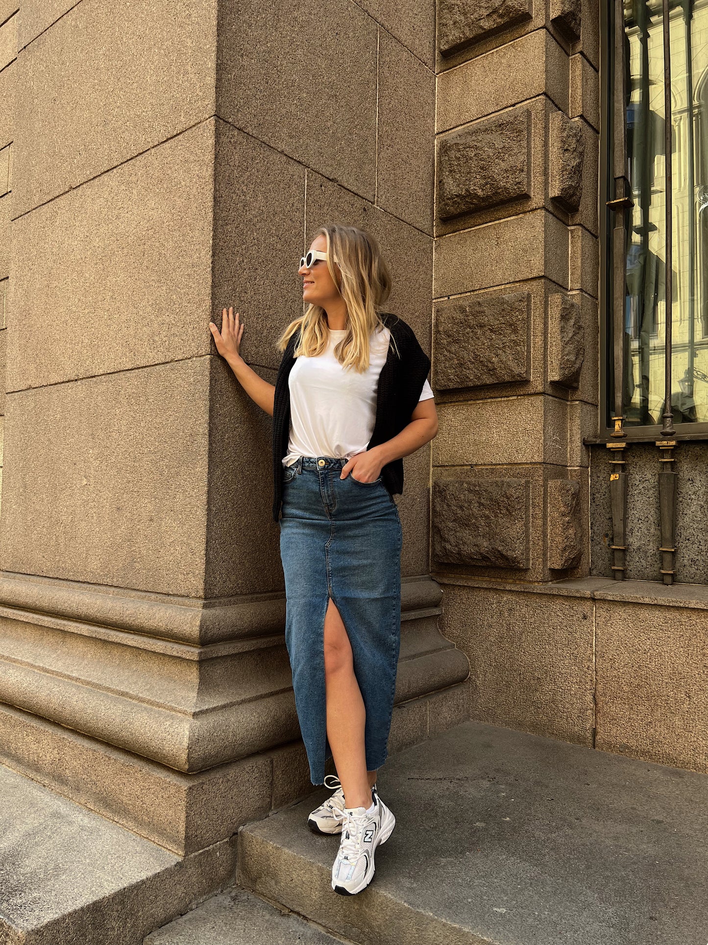PCJESSIE Skirt - Medium Blue Denim