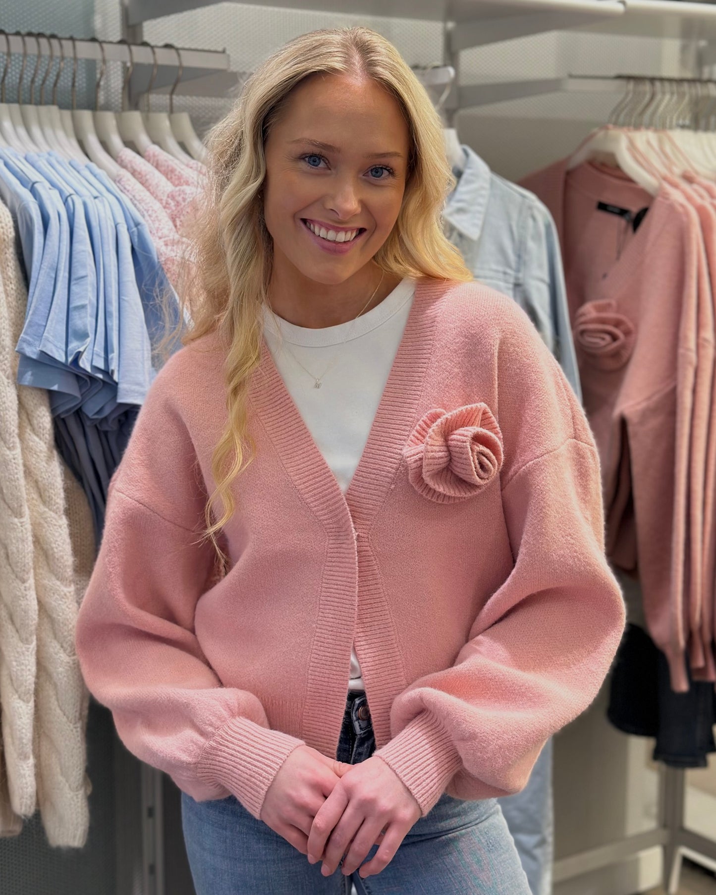 VMCARRIE Knit Cardigan - Pink Nectar