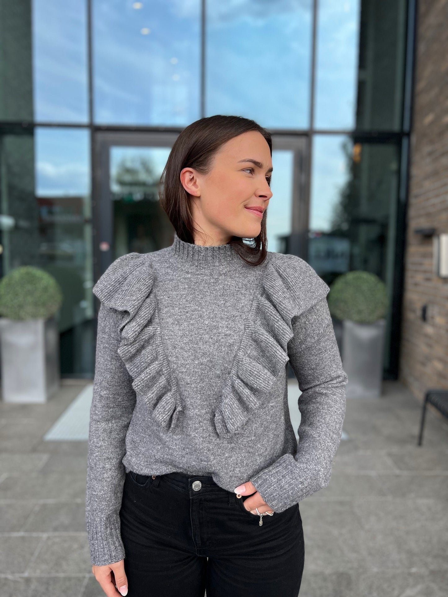 PCILSI Pullover - Dark Grey Melange