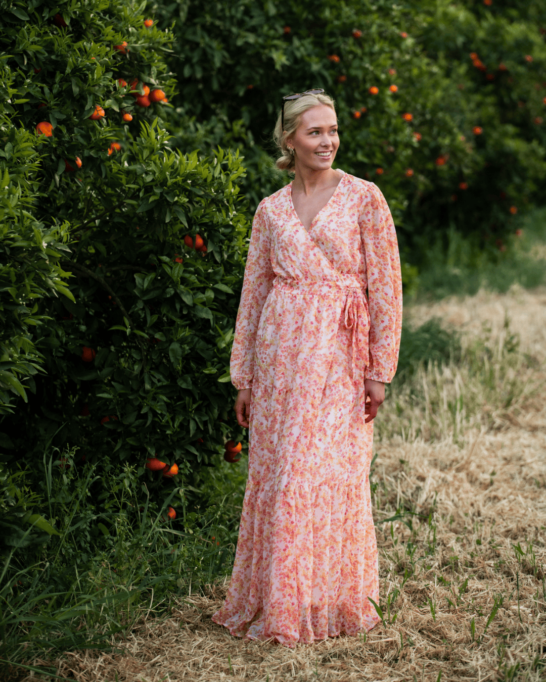 AWAUDORA Long Dress - Barely Pink