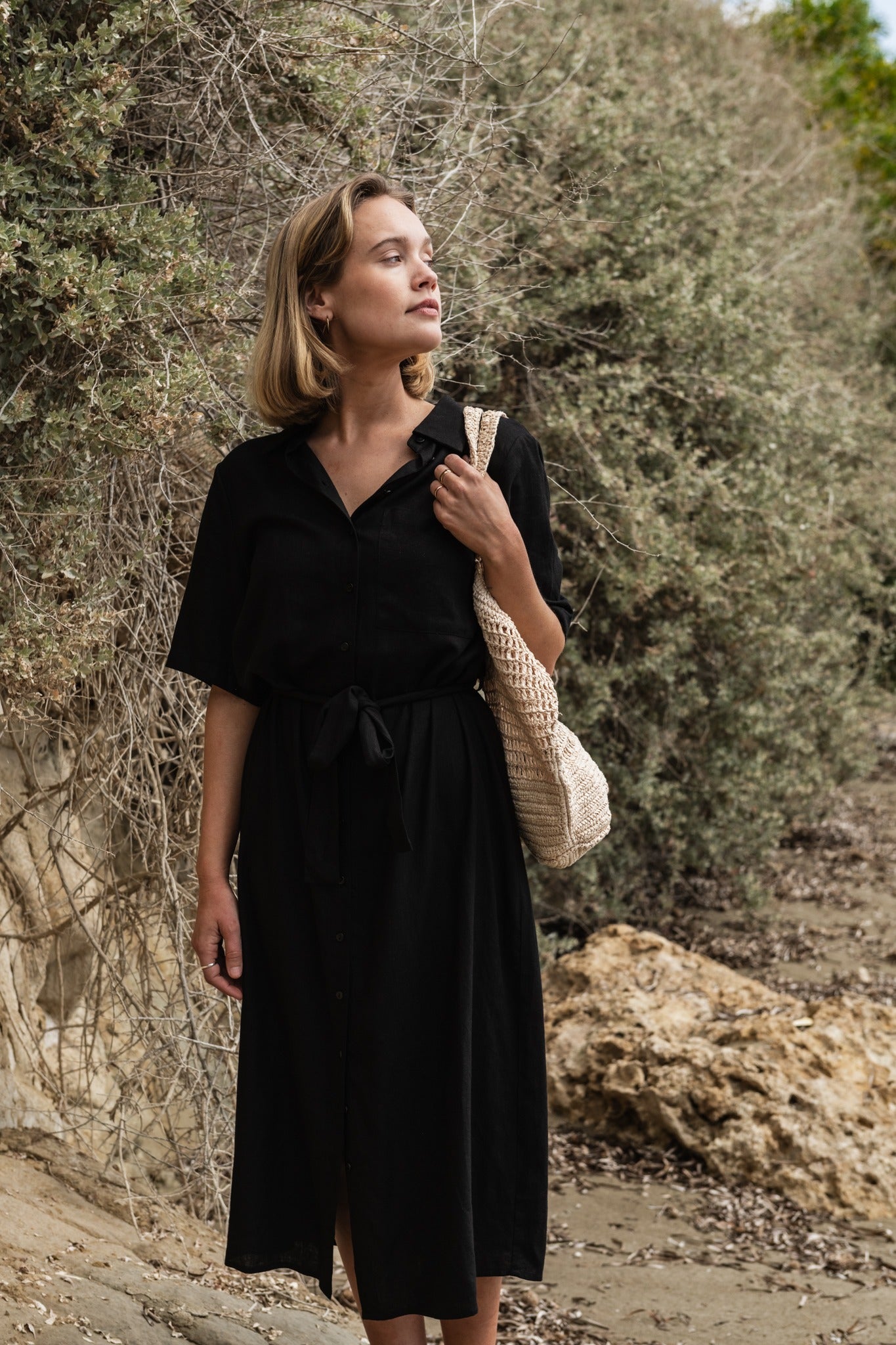 PCPIA Midi Dress - Black