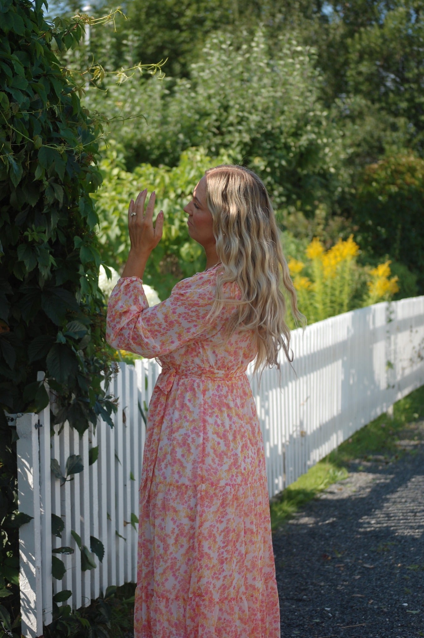 AWAUDORA Long Dress - Barely Pink