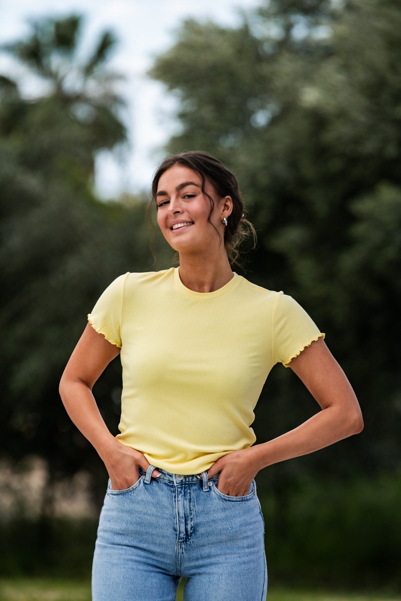 PCNICCA T-Shirt - Pale Banana