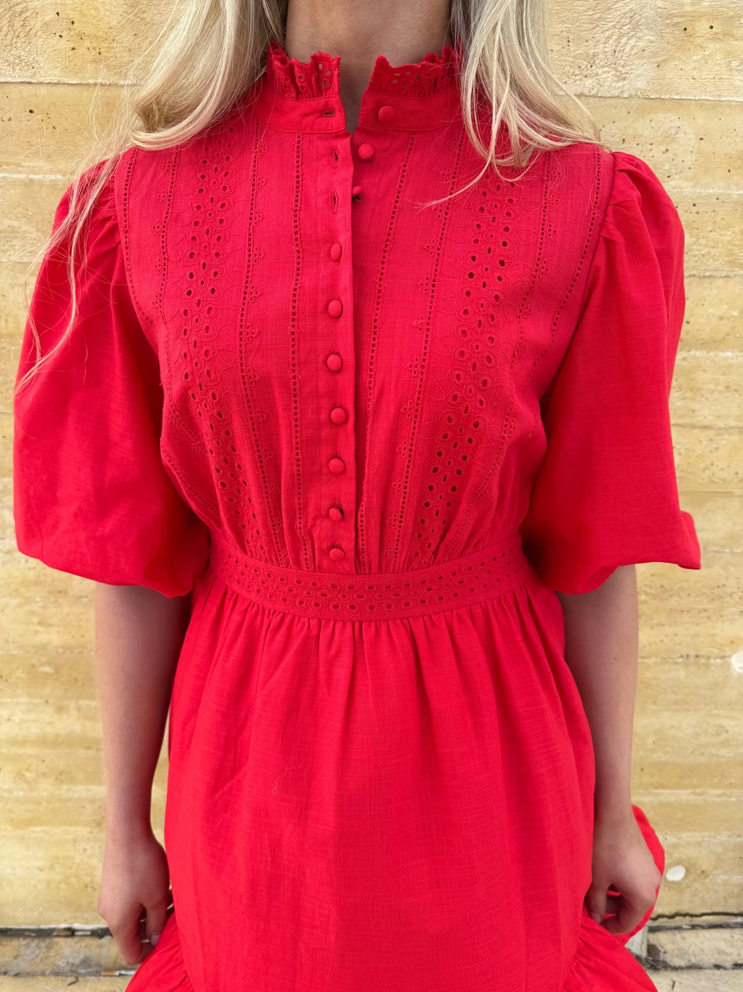 VMCLOVER Short Dress - High Risk Red