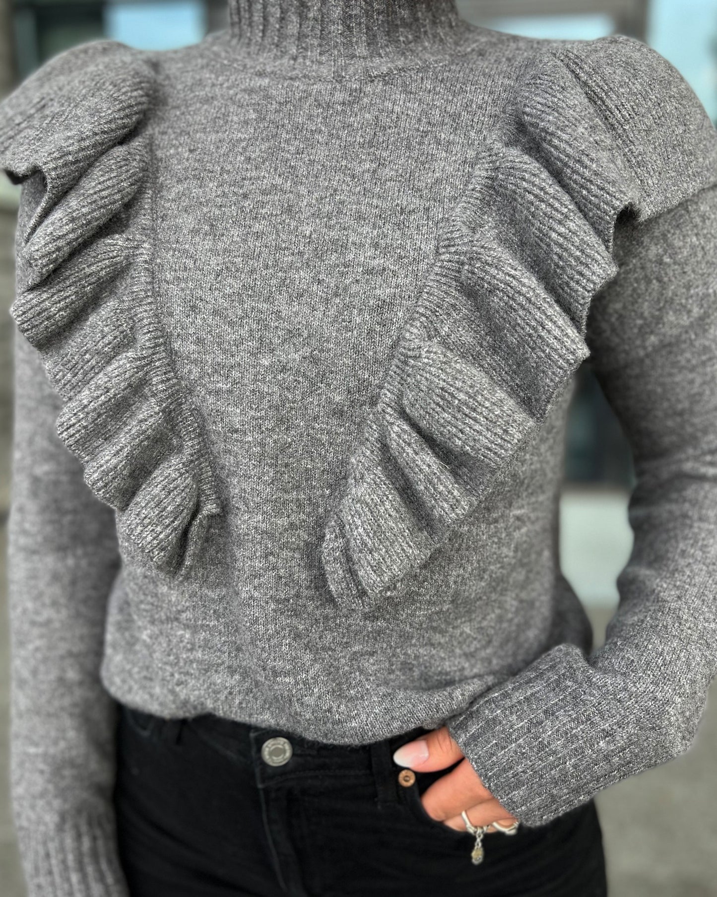 PCILSI Pullover - Dark Grey Melange