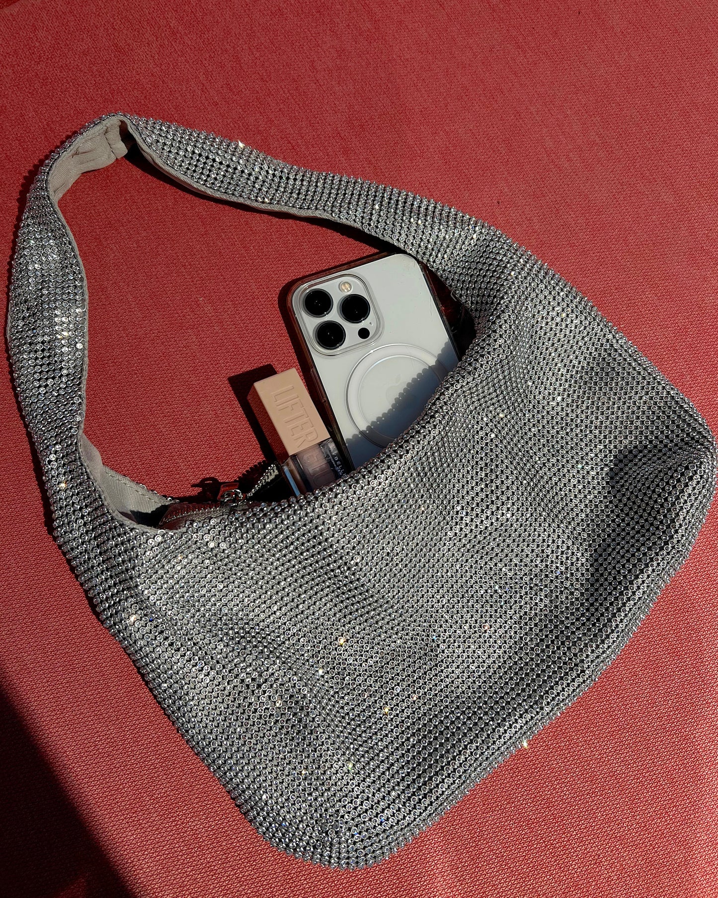 PCMILLA Handbag - Silver Colour