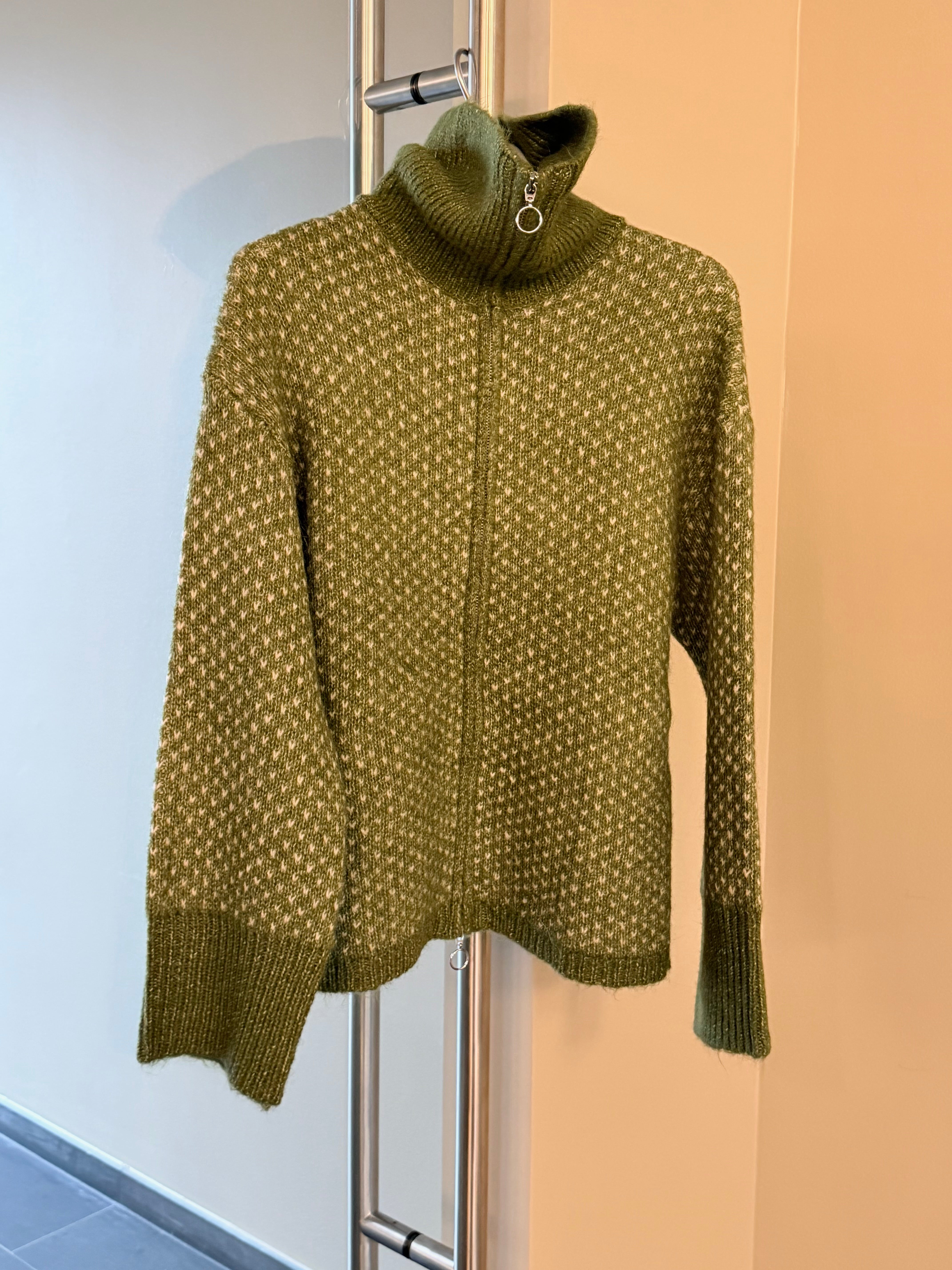 PCMORDIC Knitted Cardigan - Sphagnum