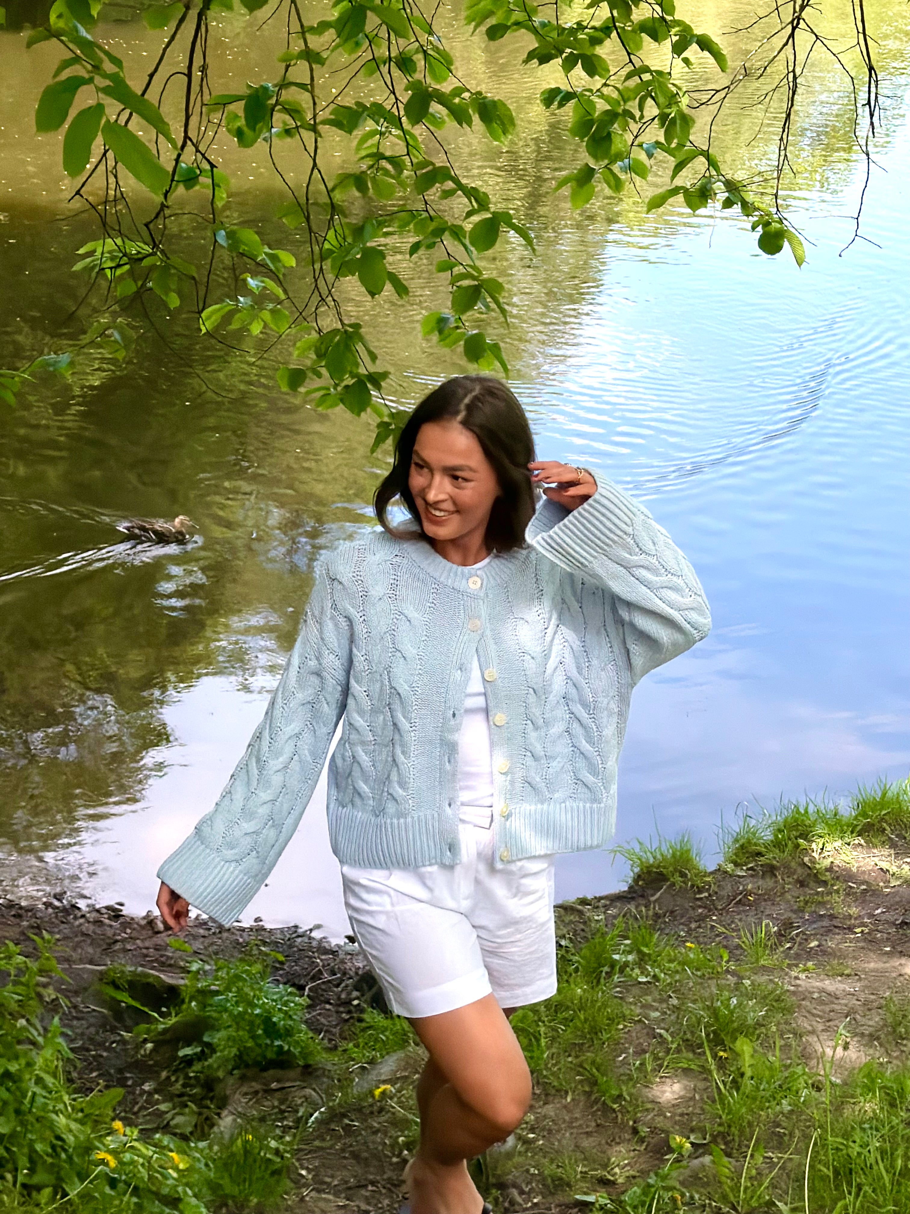 VMSVEA Knit Cardigan - Cashmere Blue