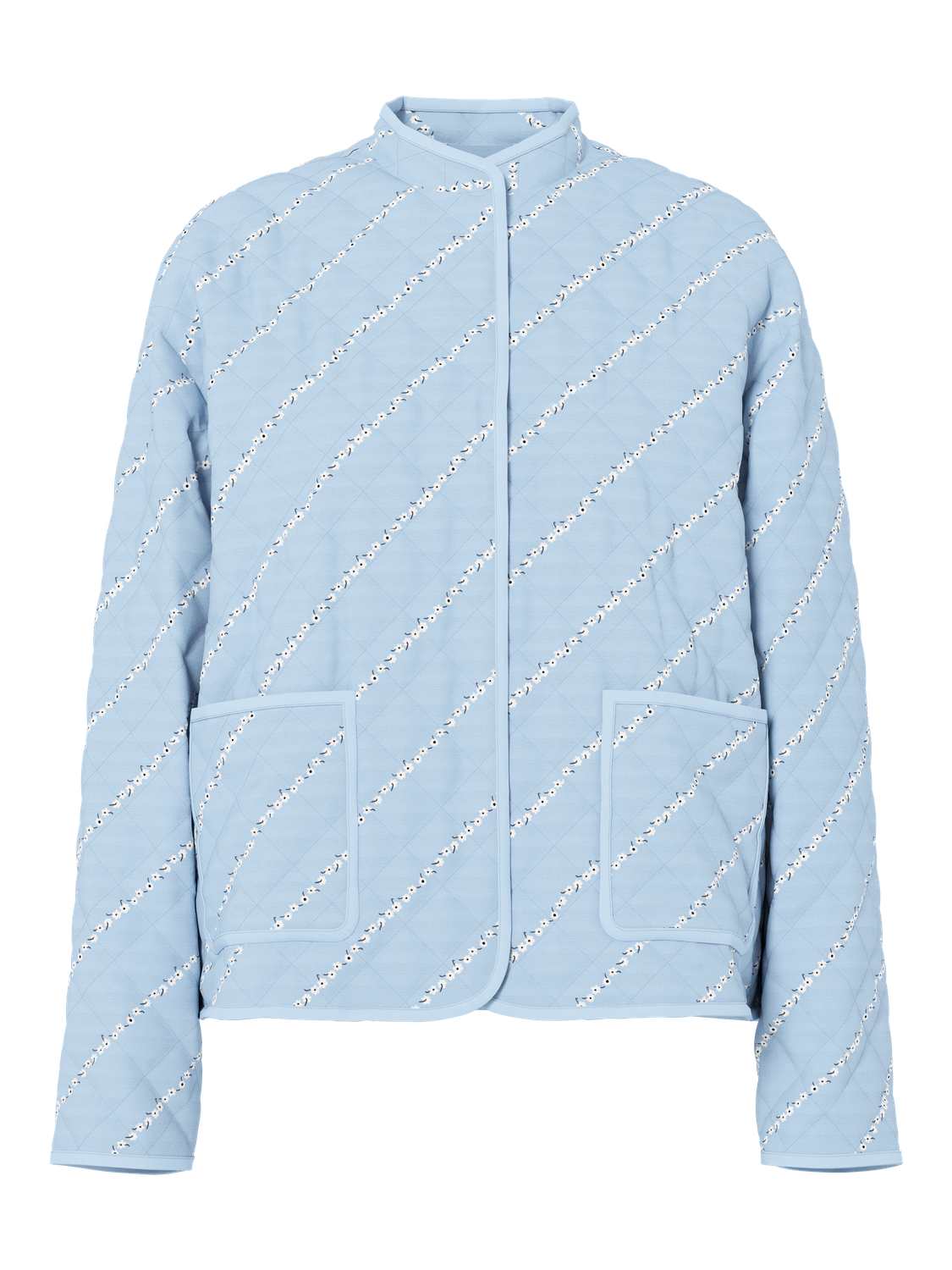 PCRIKKE QUILTED JACKET - CAHMERE BLUE