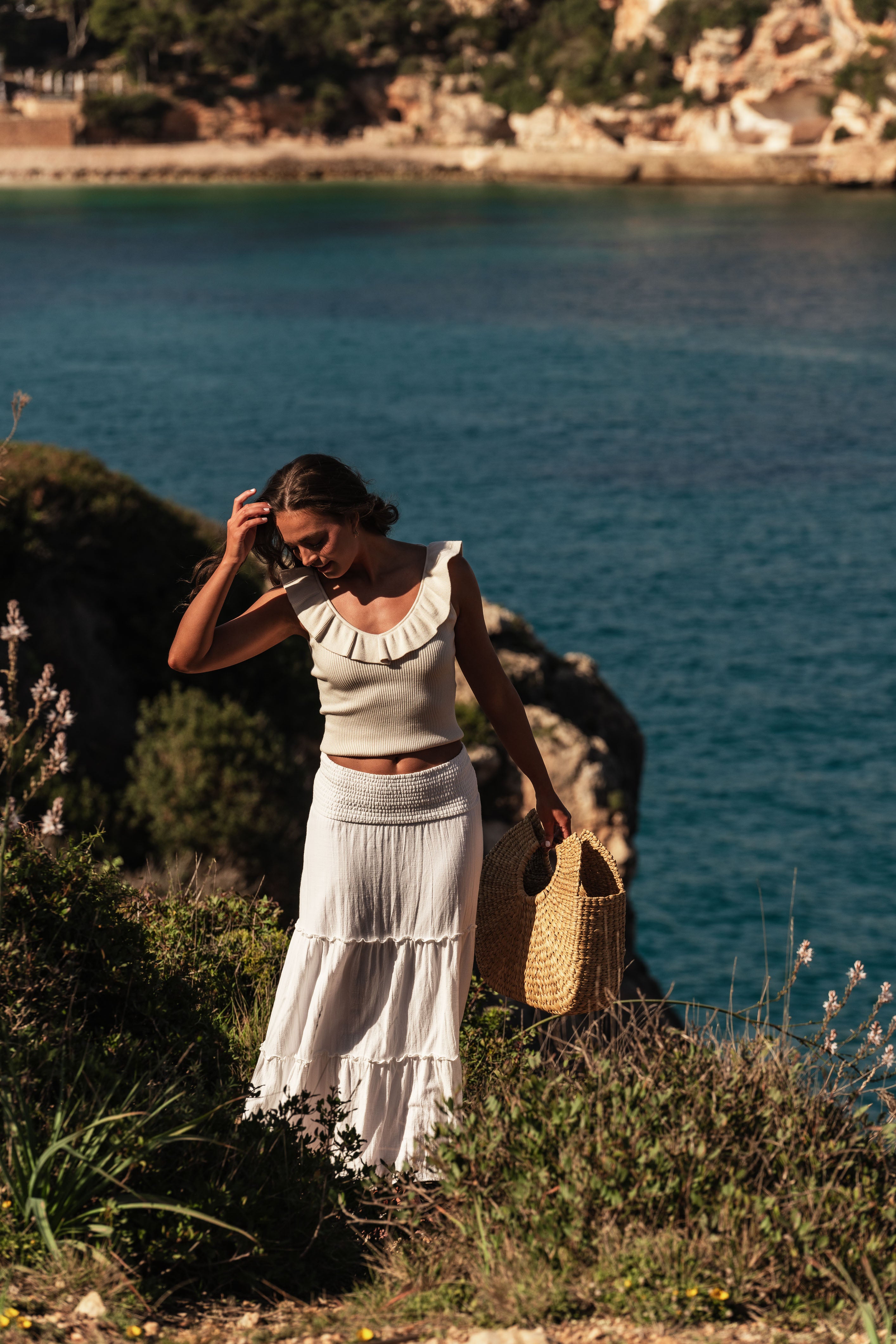 AWKEELEY Skirt - Snow White