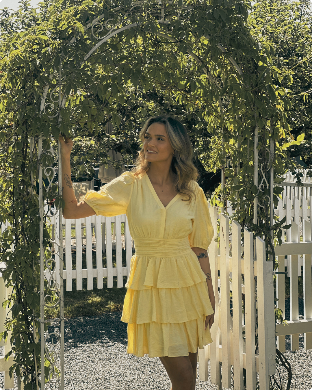 VMLISE Short Dress - Golden Haze