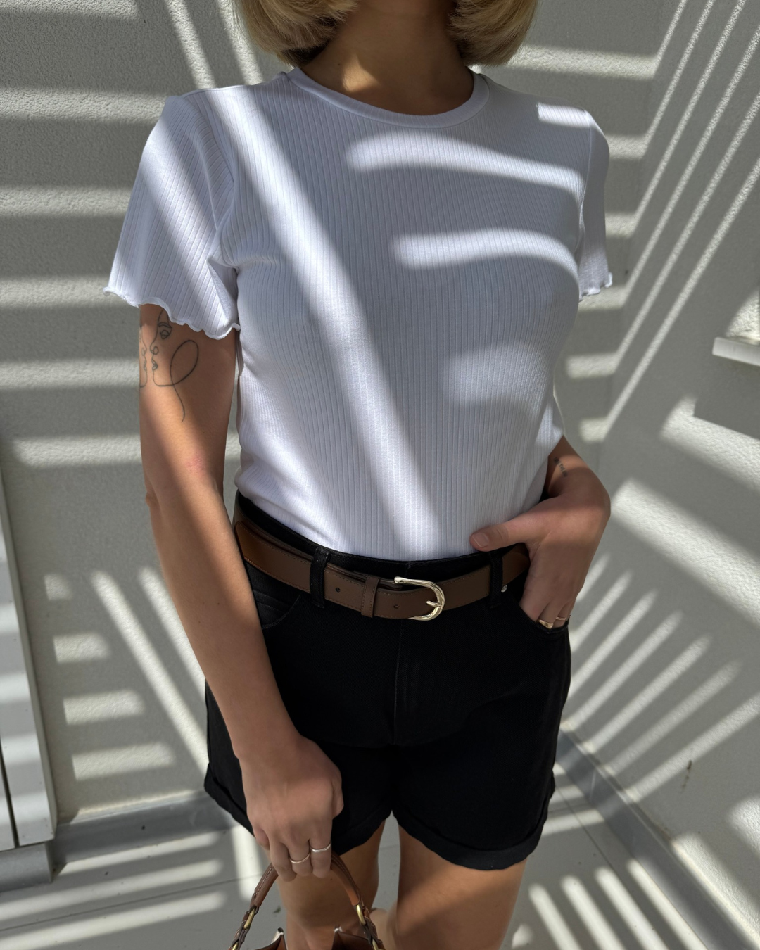 PCNICCA T-Skjorte - Bright White