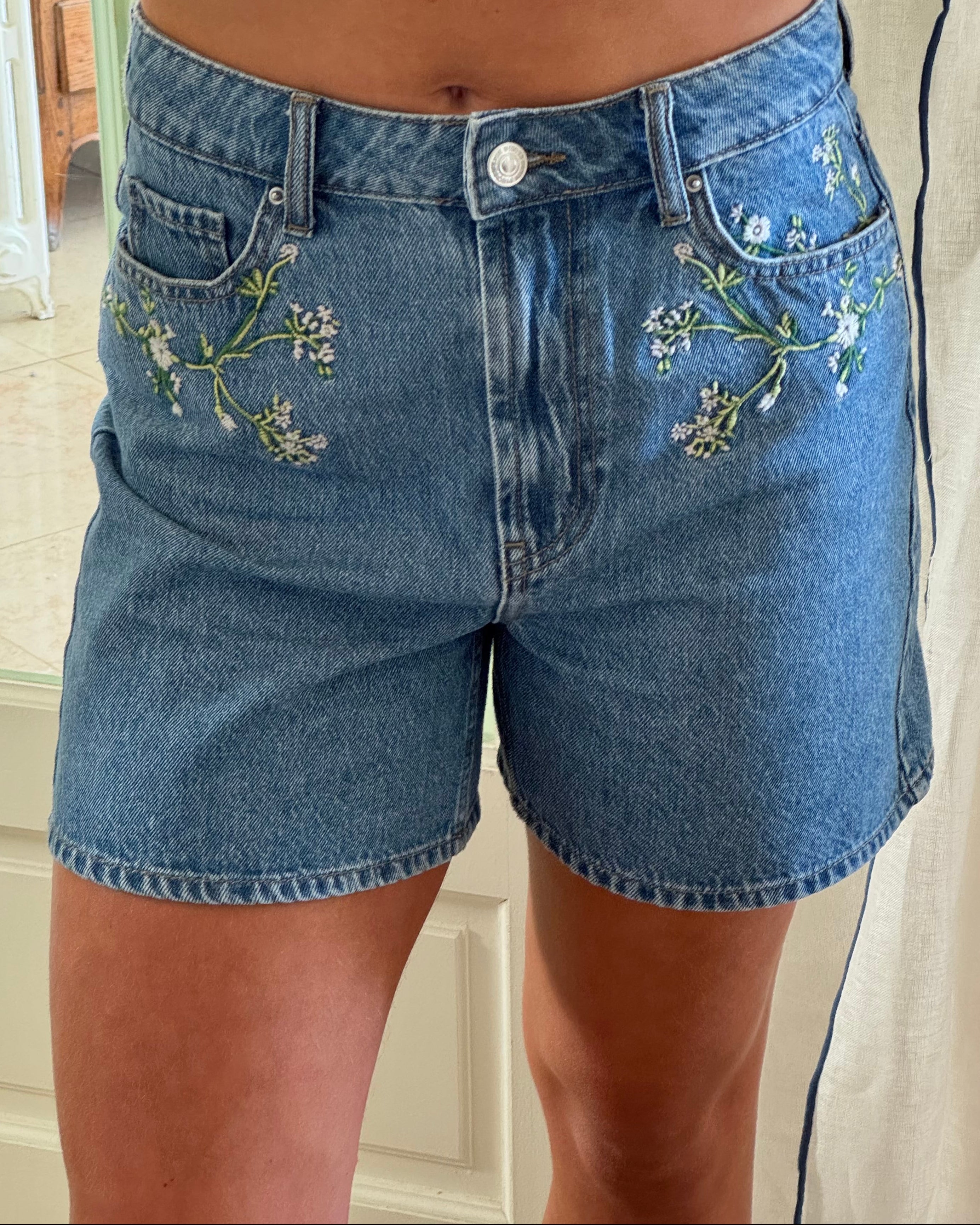 PCSKY Shorts - Medium Blue Denim