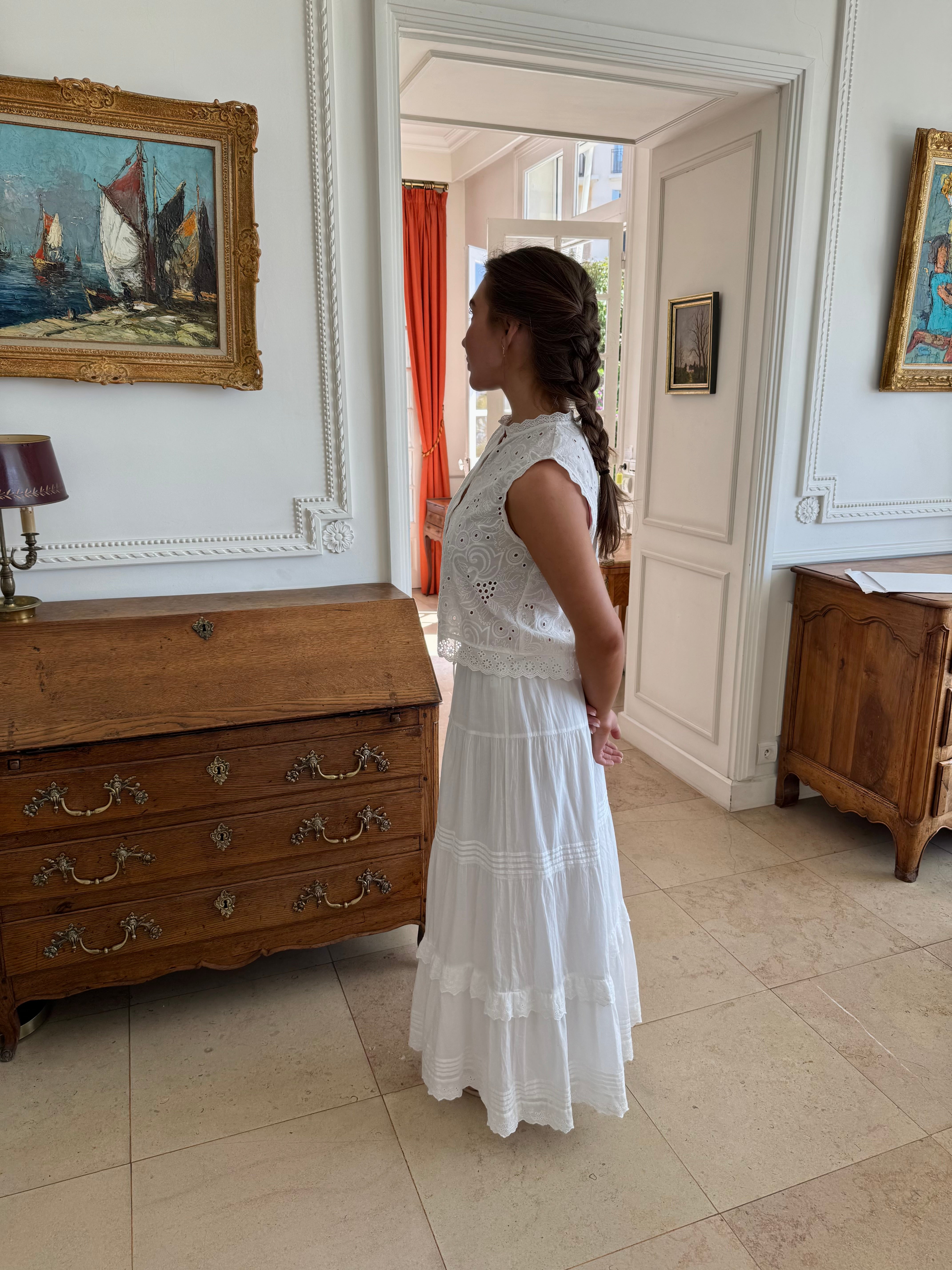 VMSANDY Long Skirt - Snow White