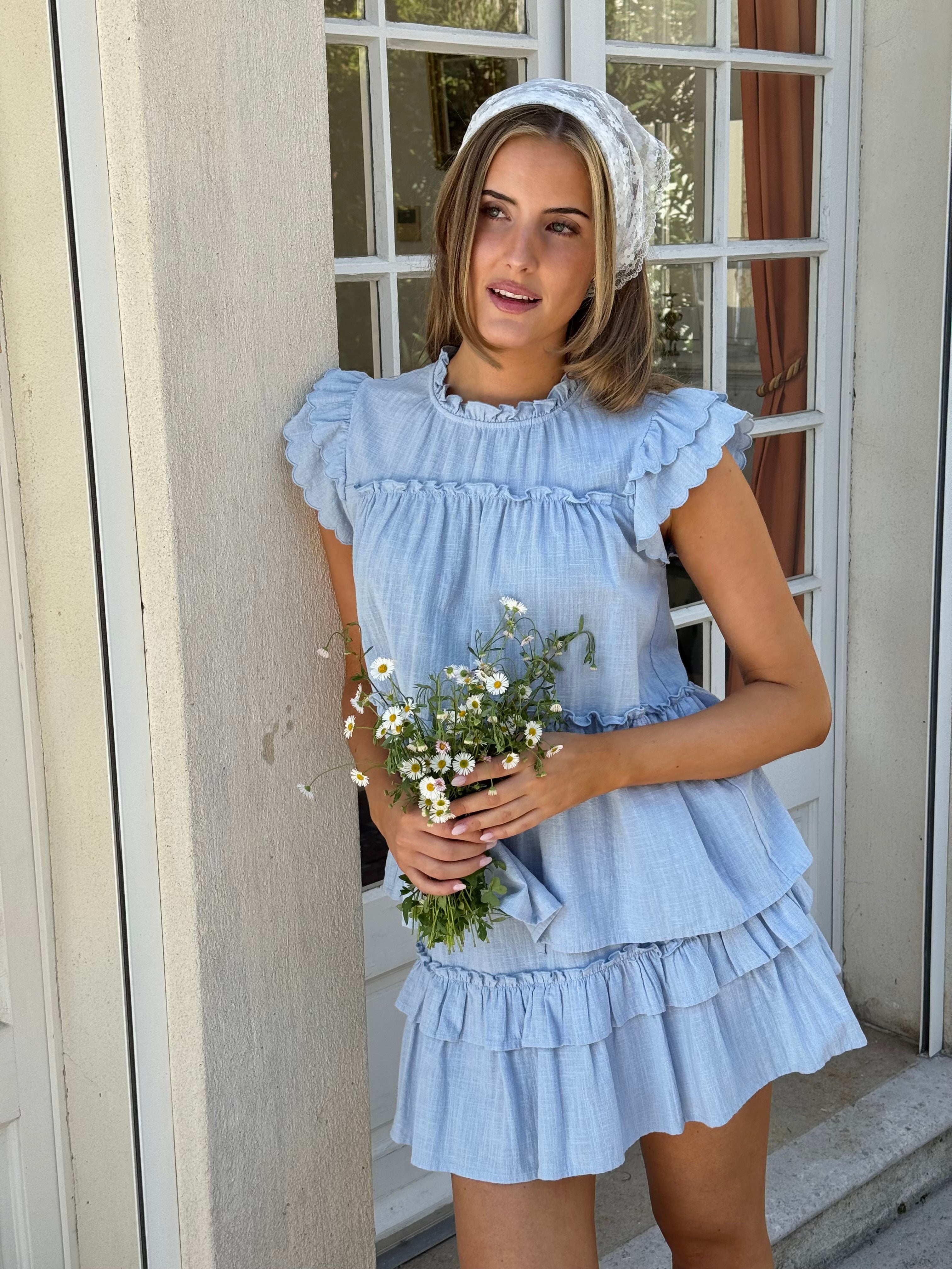 VMMIE Mini Skort - Cashmere Blue