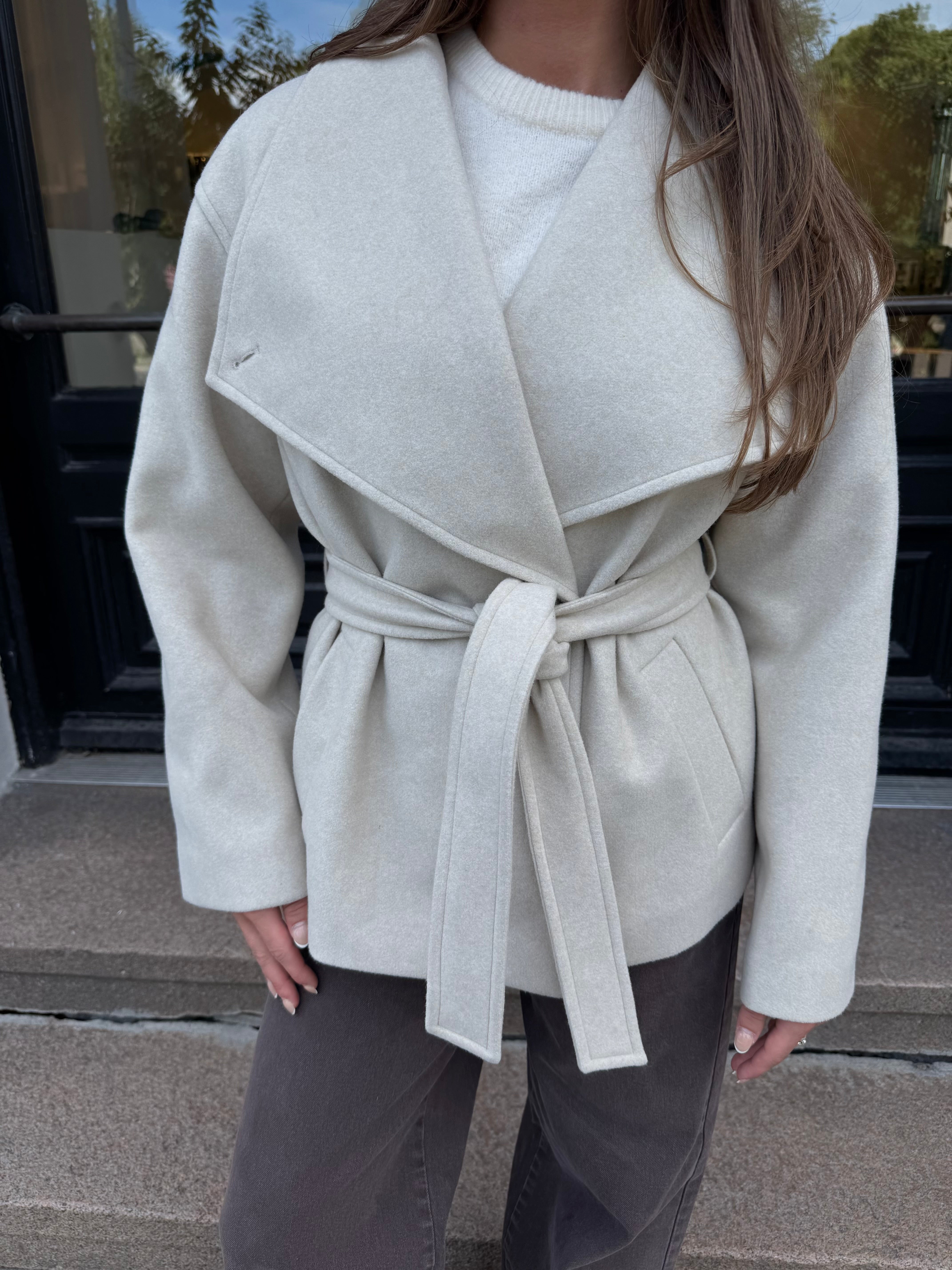 VMVINCESELMIA Jacket - Oatmeal