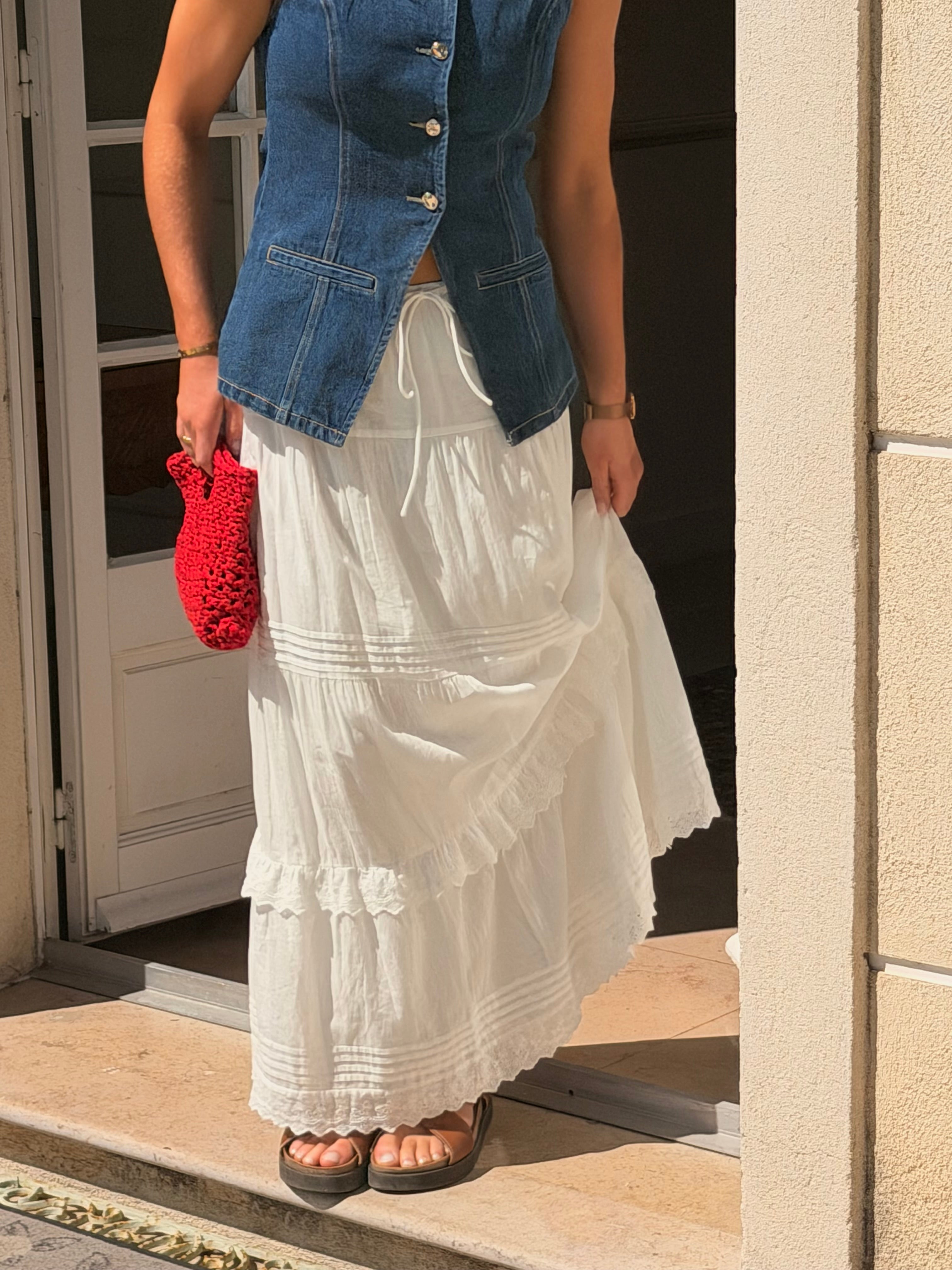 VMSANDY Long Skirt - Snow White