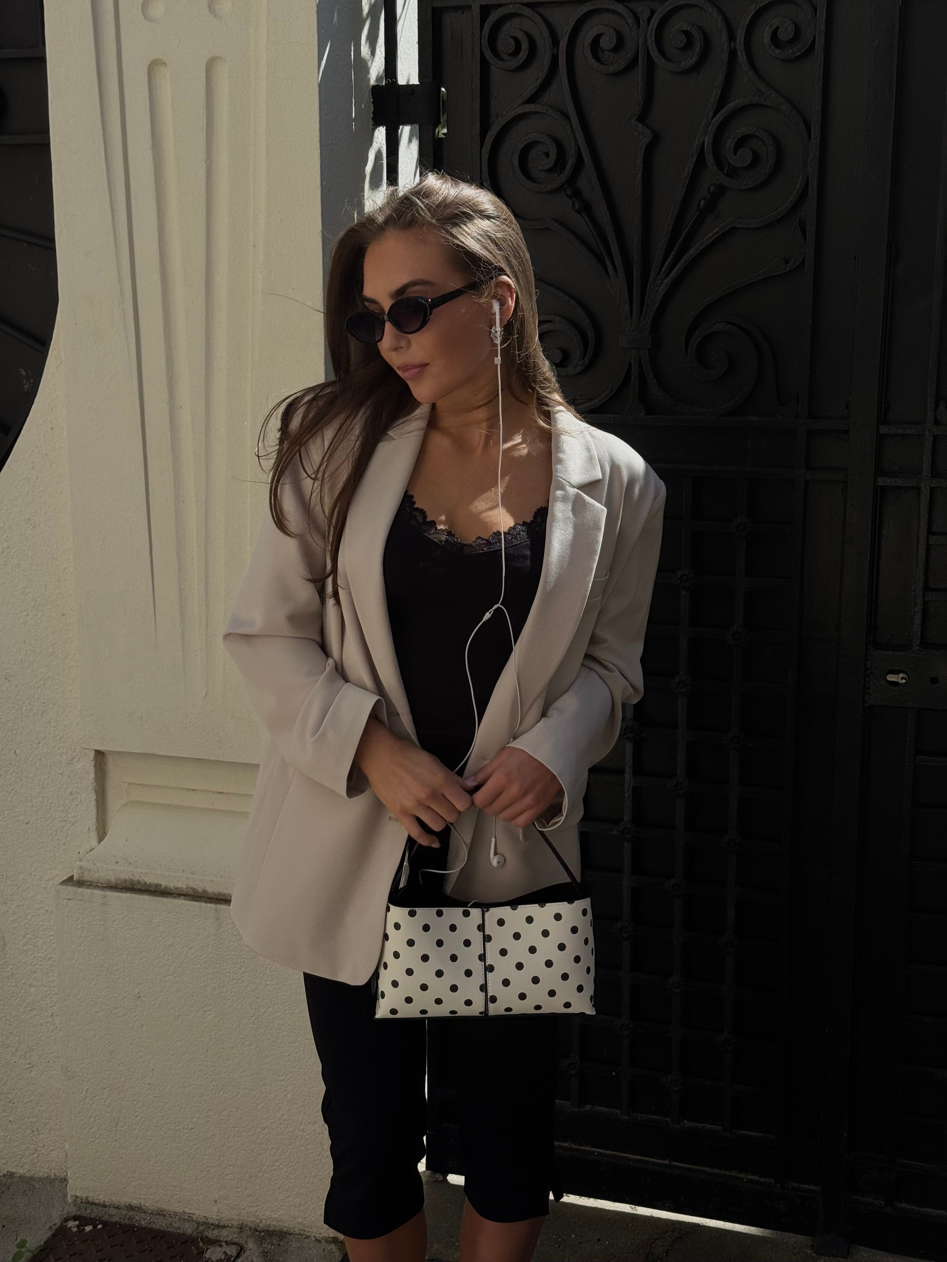 PCKAMIL Blazer - Silver Lining