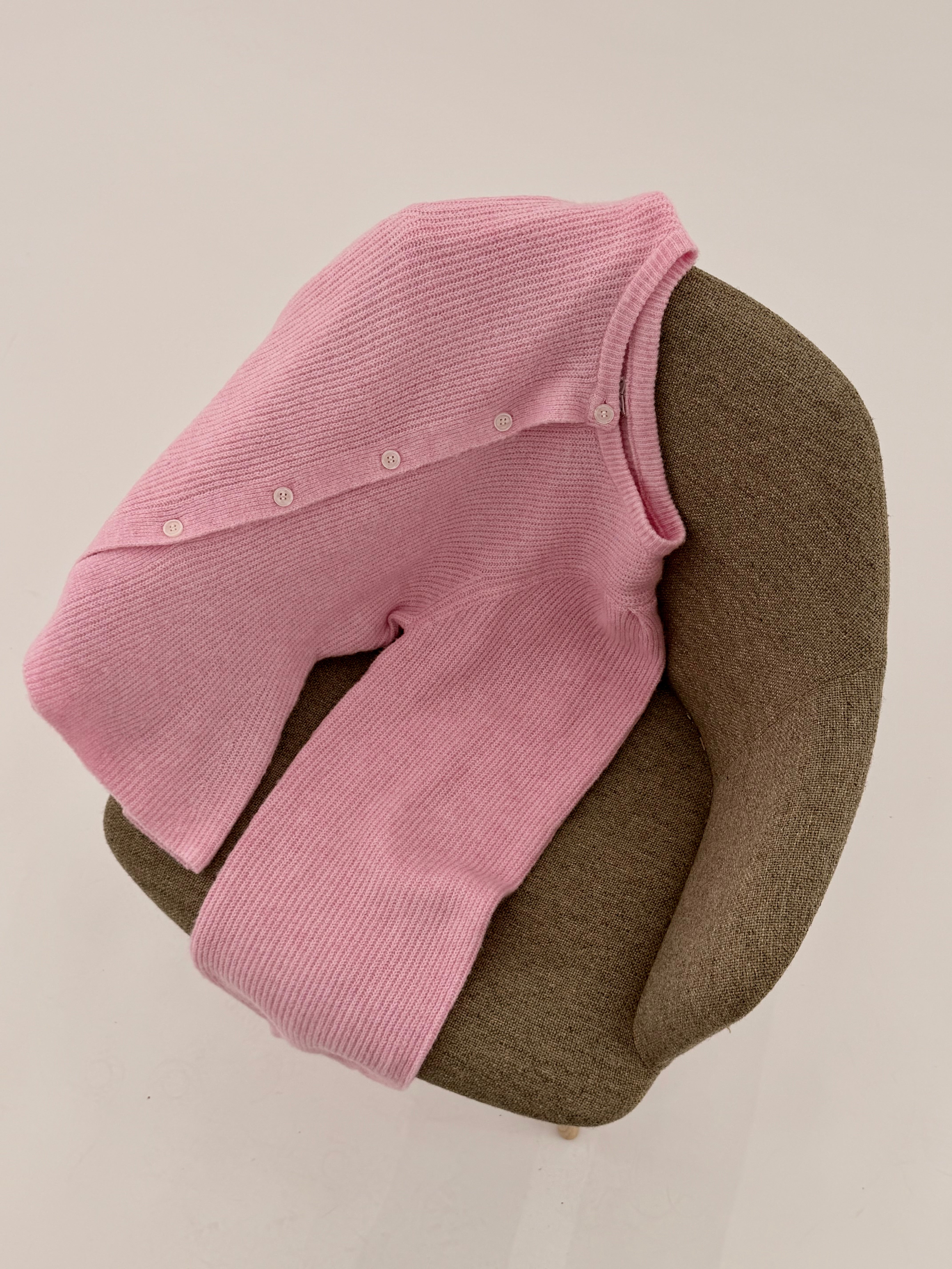 PCSILLY Knit Cardigan - Roseate Spoonbill