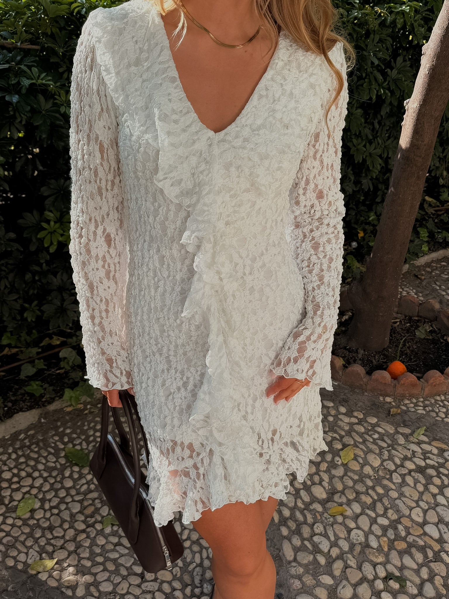 AWKIENNA Short Dress - Snow White