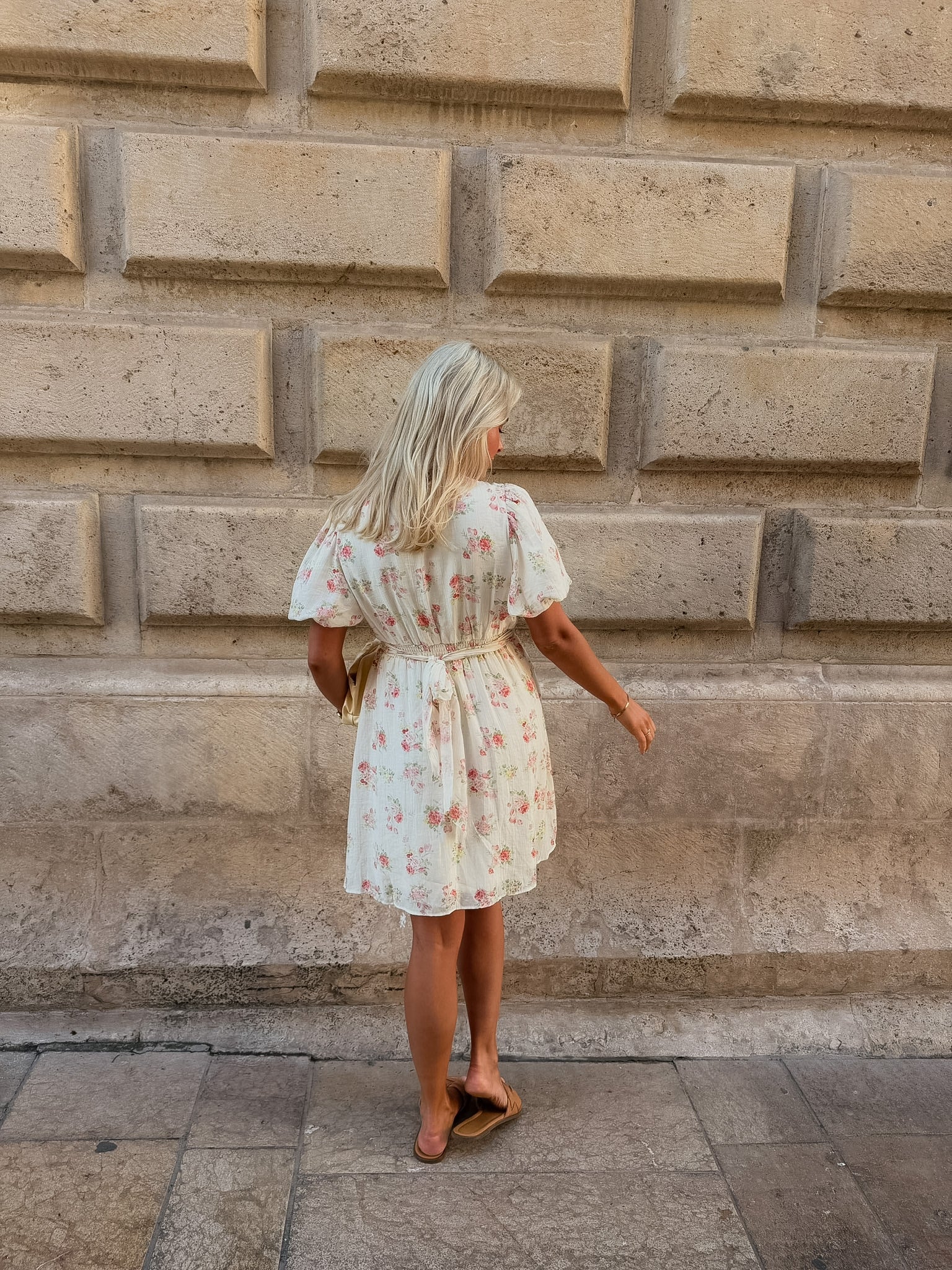 VMBELLA Short Dress - Pink Bella Flower