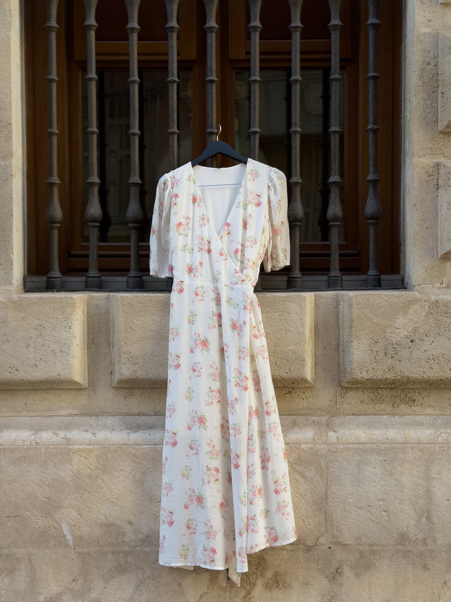 VMBELLA LONG DRESS - Pink Bella Flower