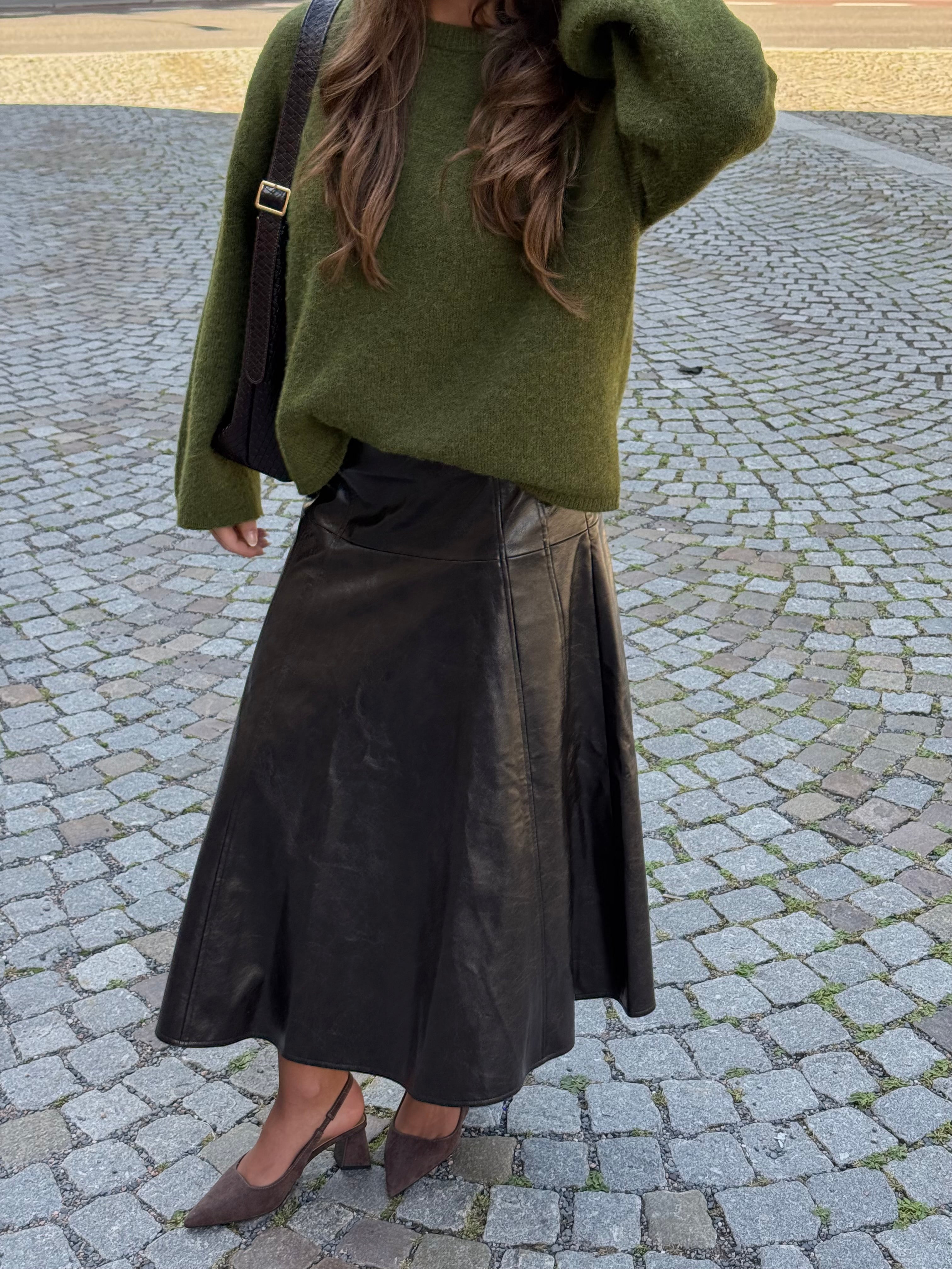 VMDASH COATED SKIRT - Chocolate Torte
