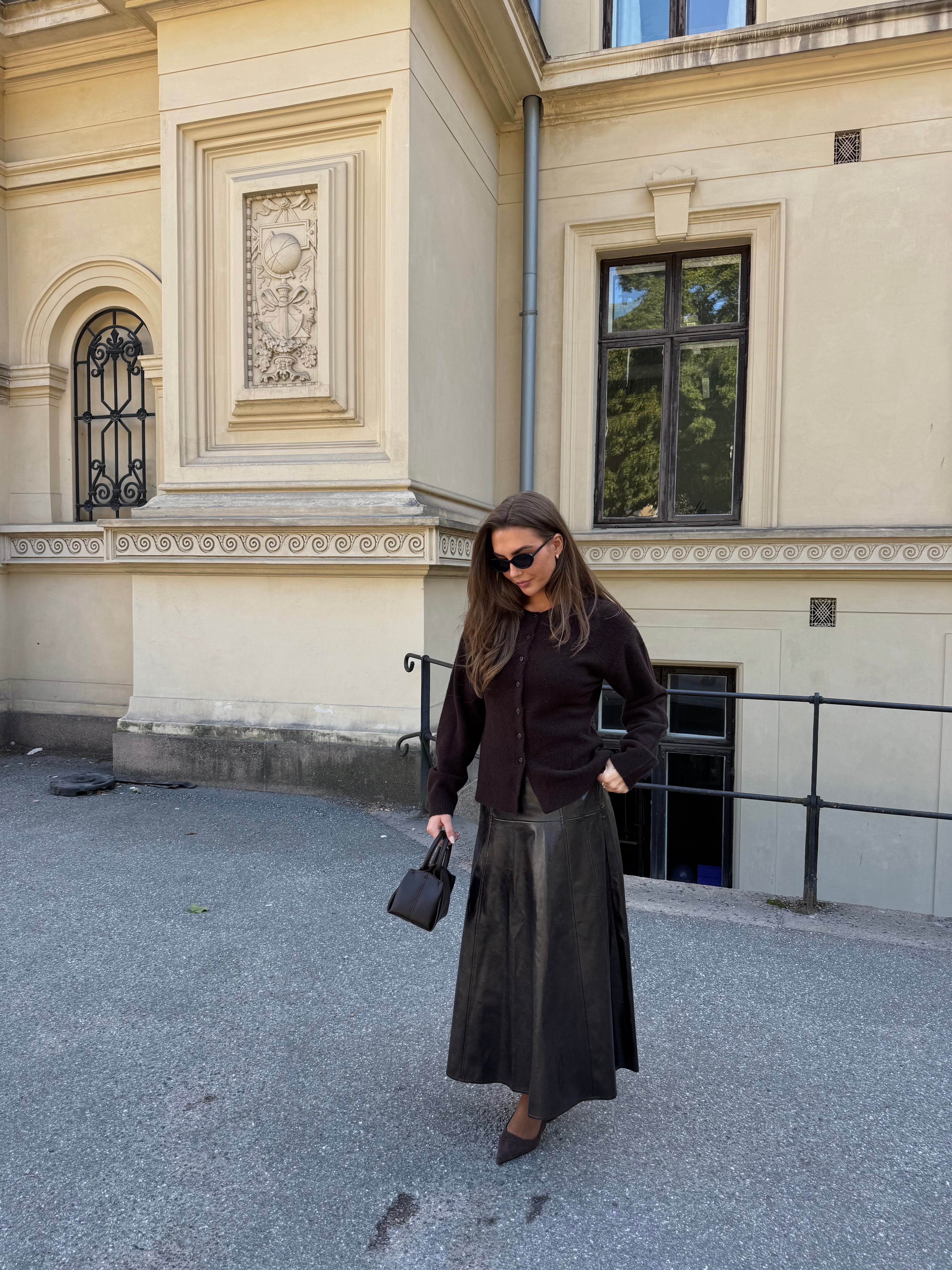 VMDASH COATED SKIRT - Chocolate Torte