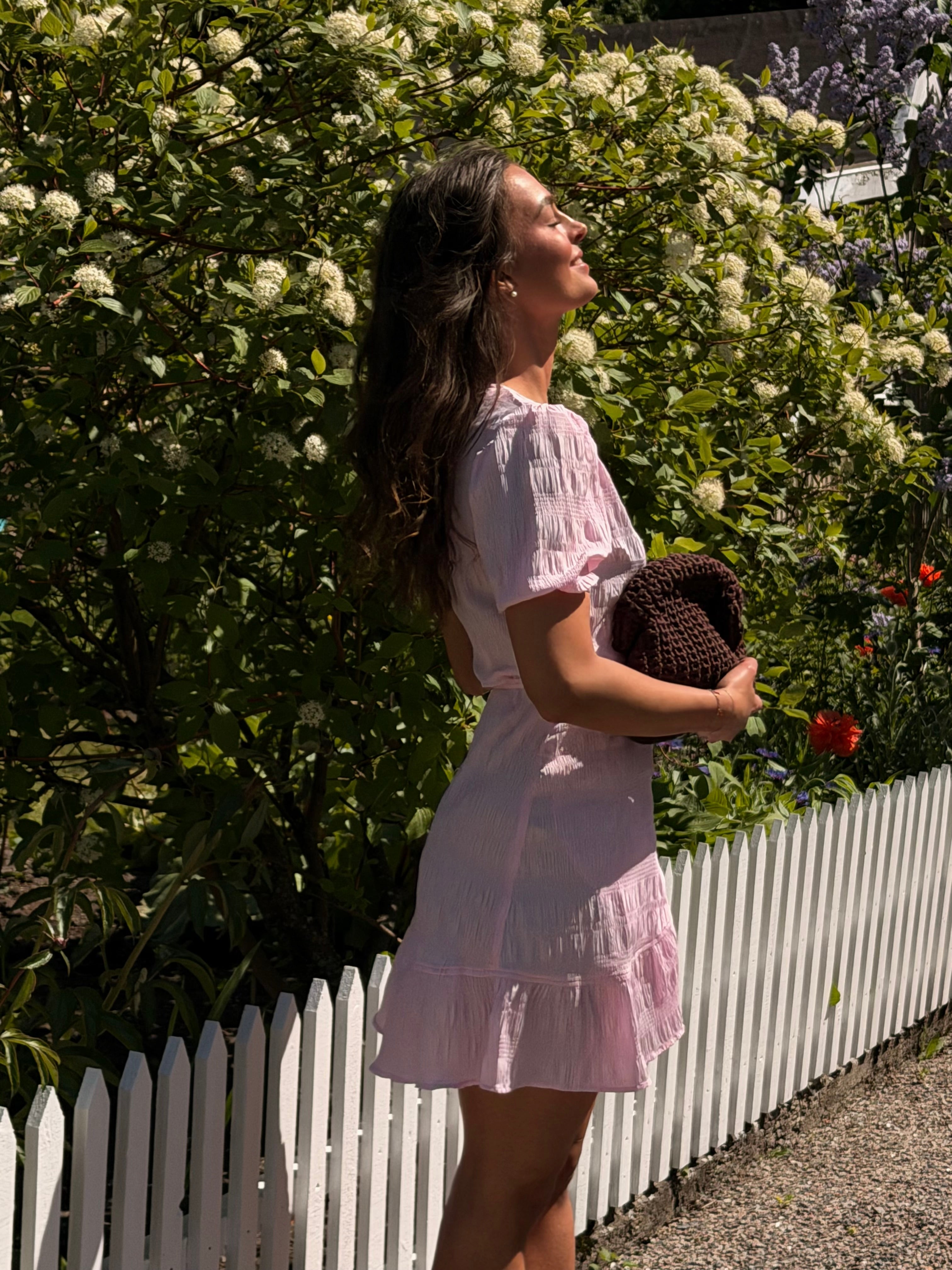PCMOPPI Short Dress - Roseate Spoonbill