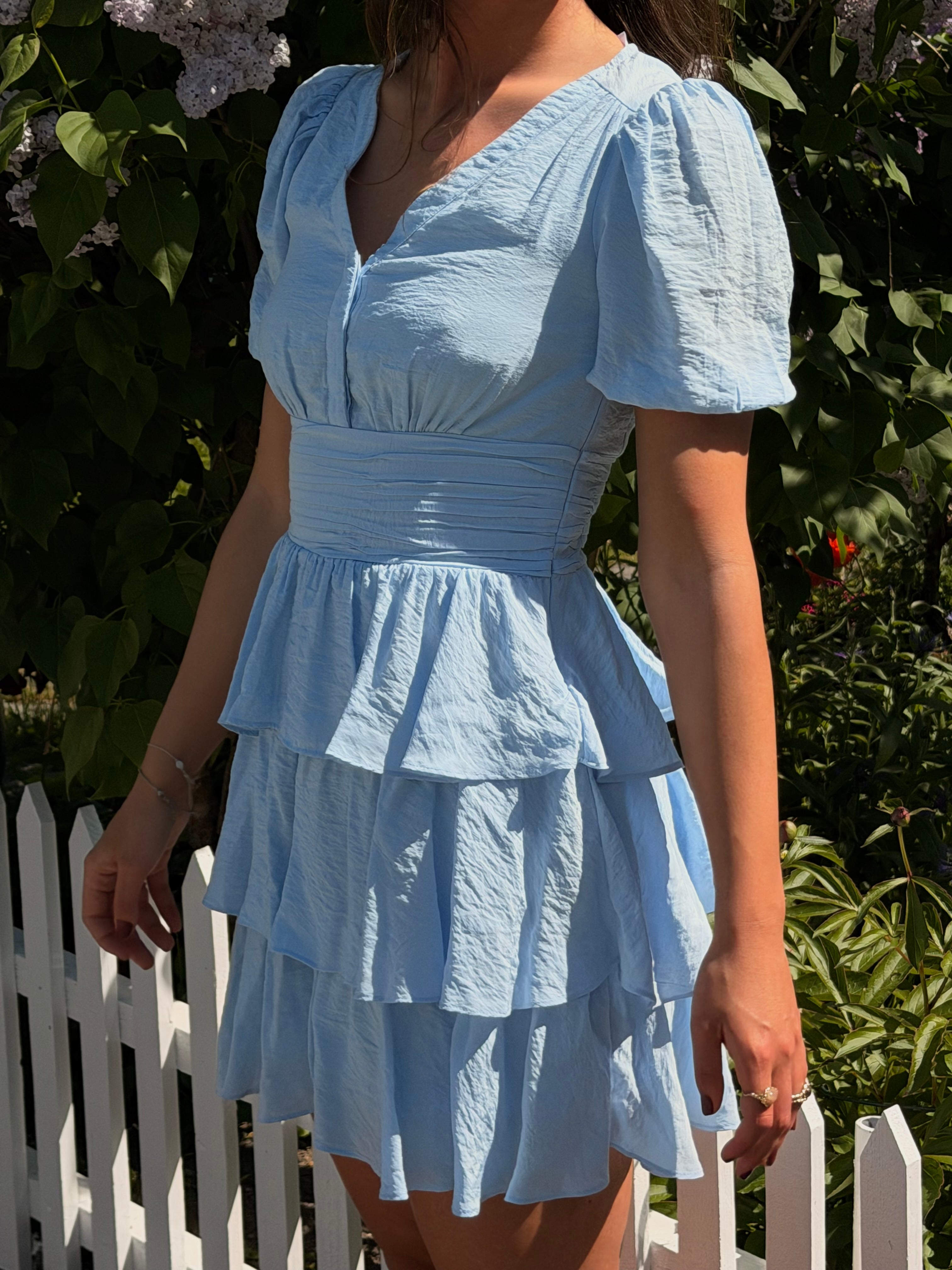 VMLISE Short Dress - Cashmere Blue