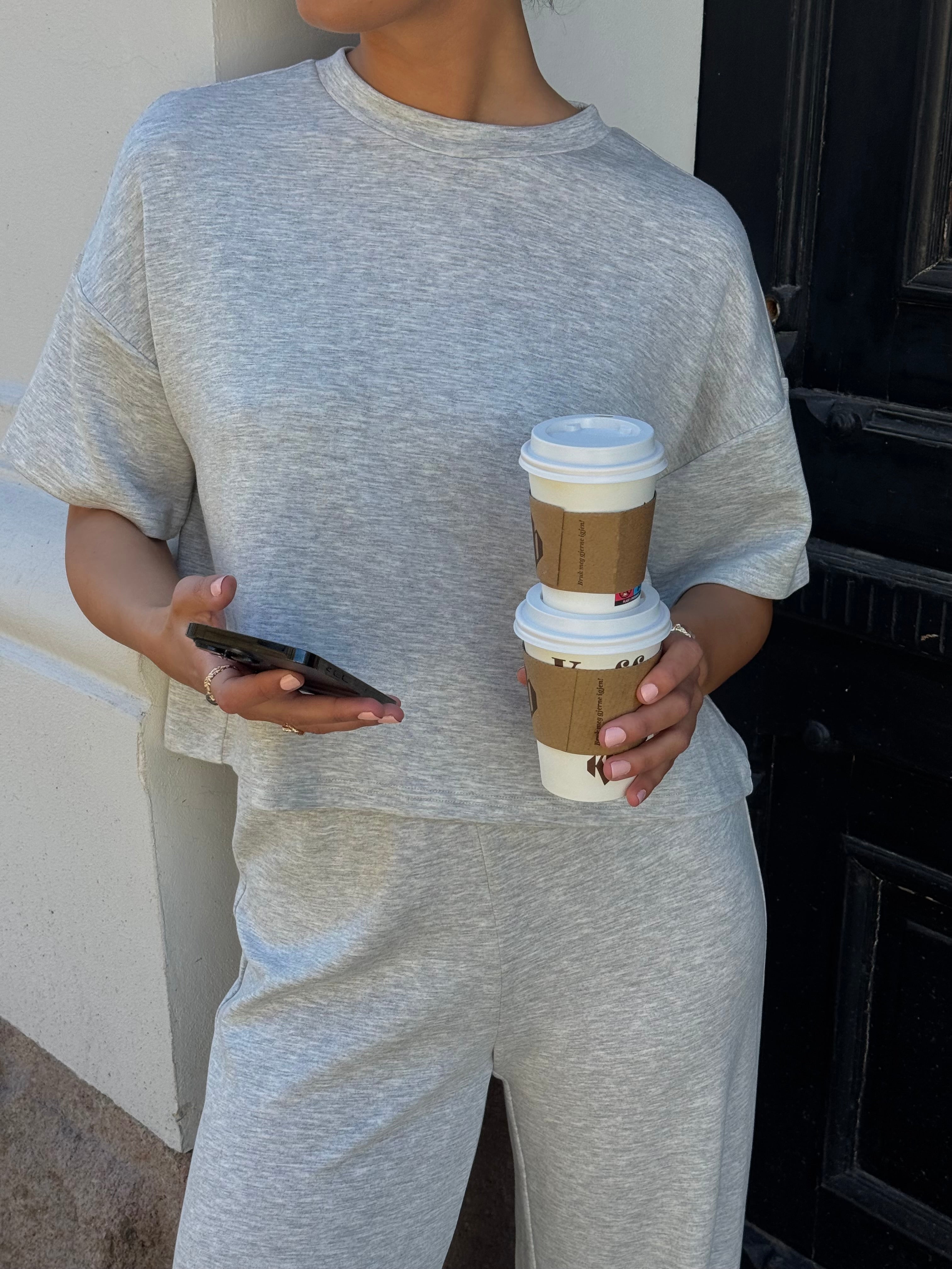 PCPOLLY Sweatshirt - Light Grey Melange