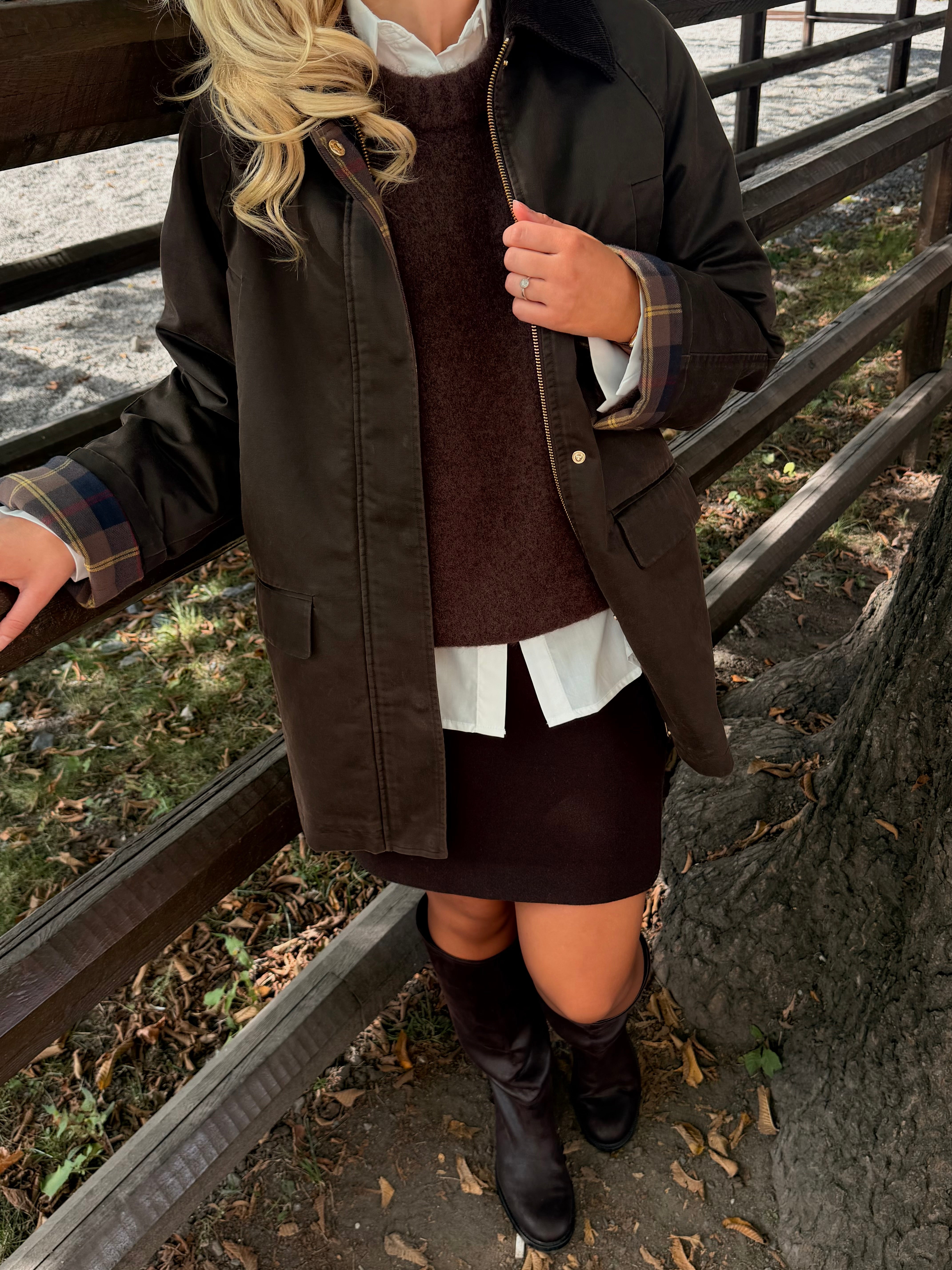 AWRILEY Jacket - Chocolate Brown