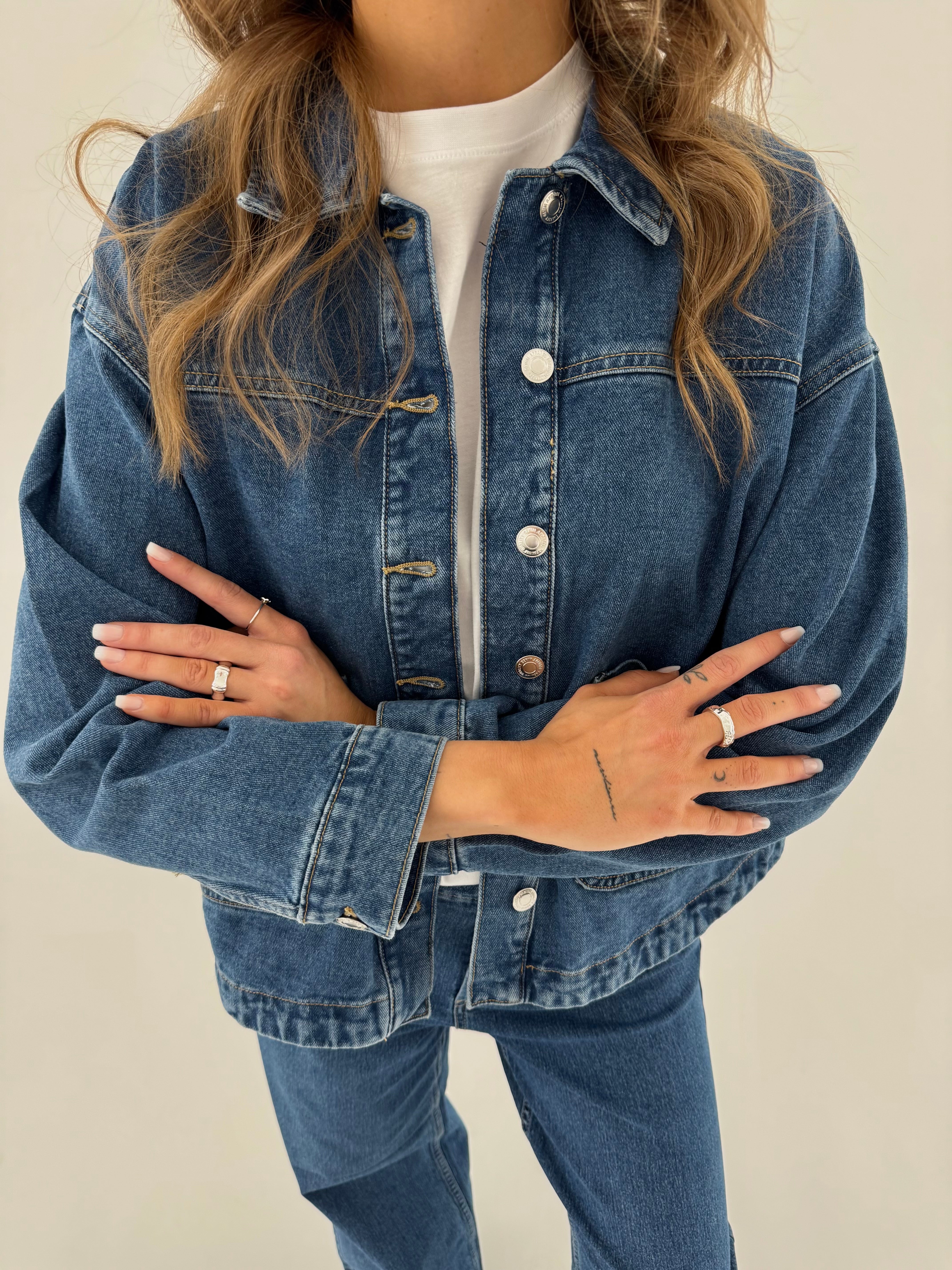 VMJAMIE Denim Jacket - Medium Blue Denim