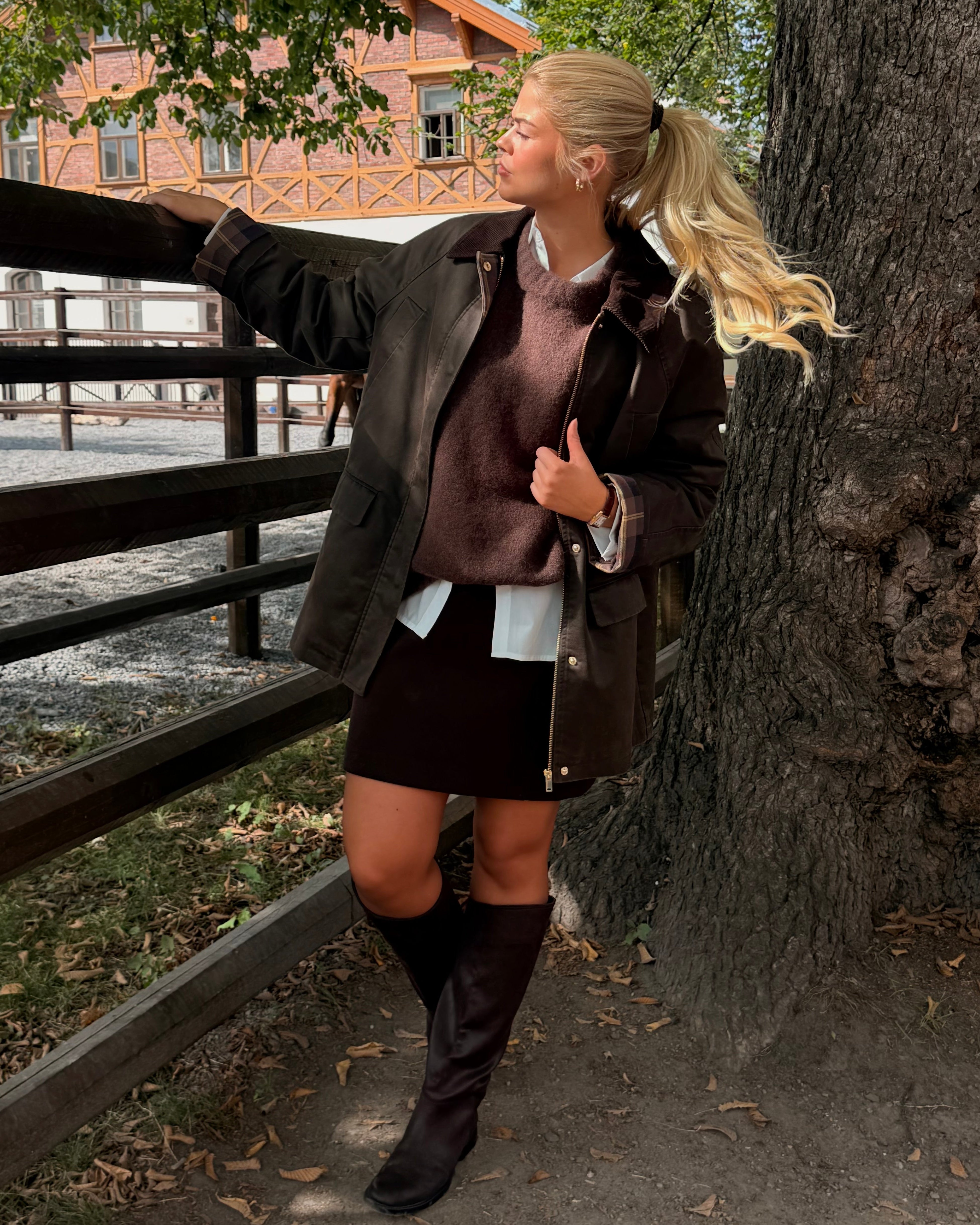 AWRILEY Jacket - Chocolate Brown