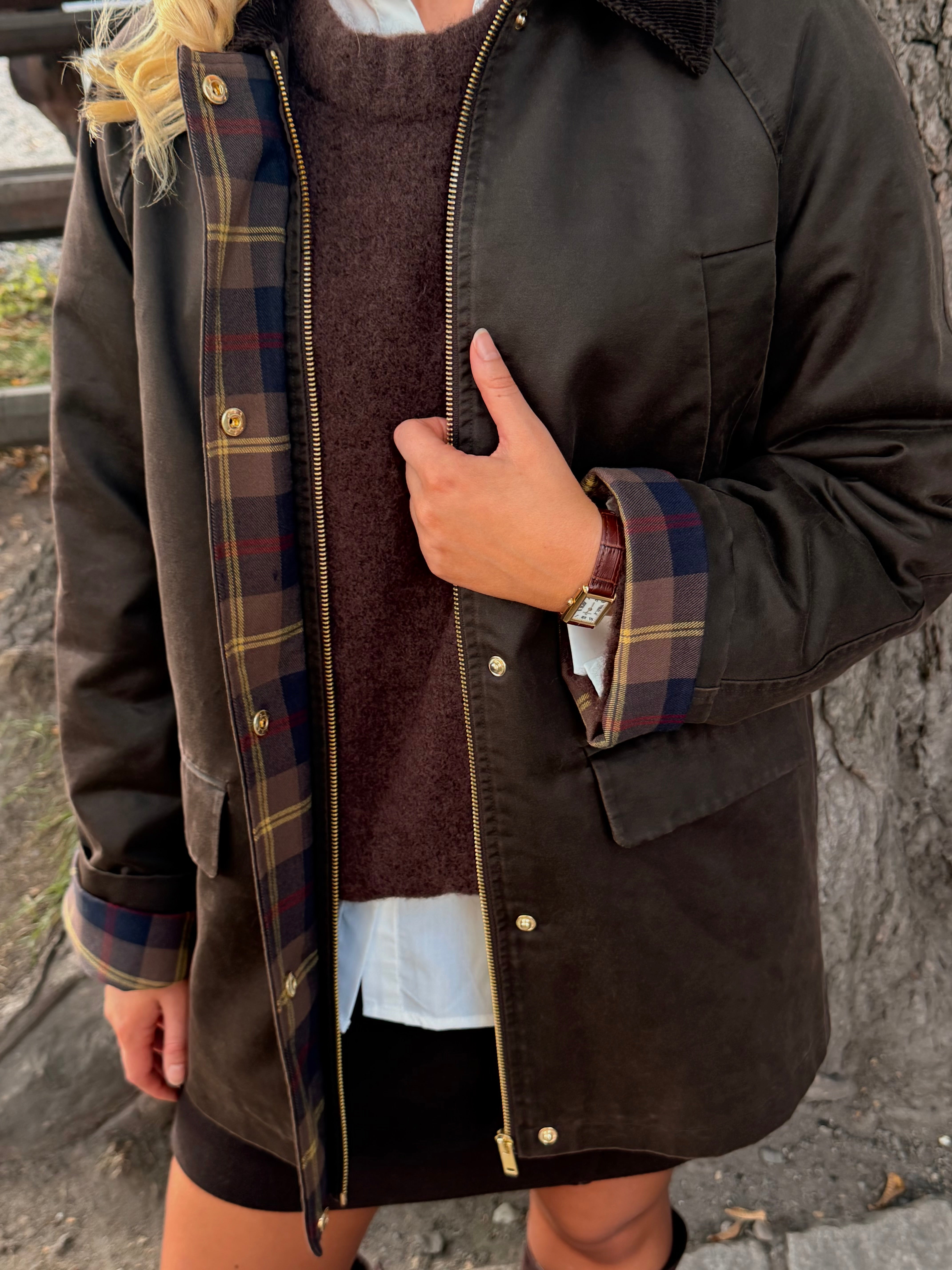 AWRILEY Jacket - Chocolate Brown